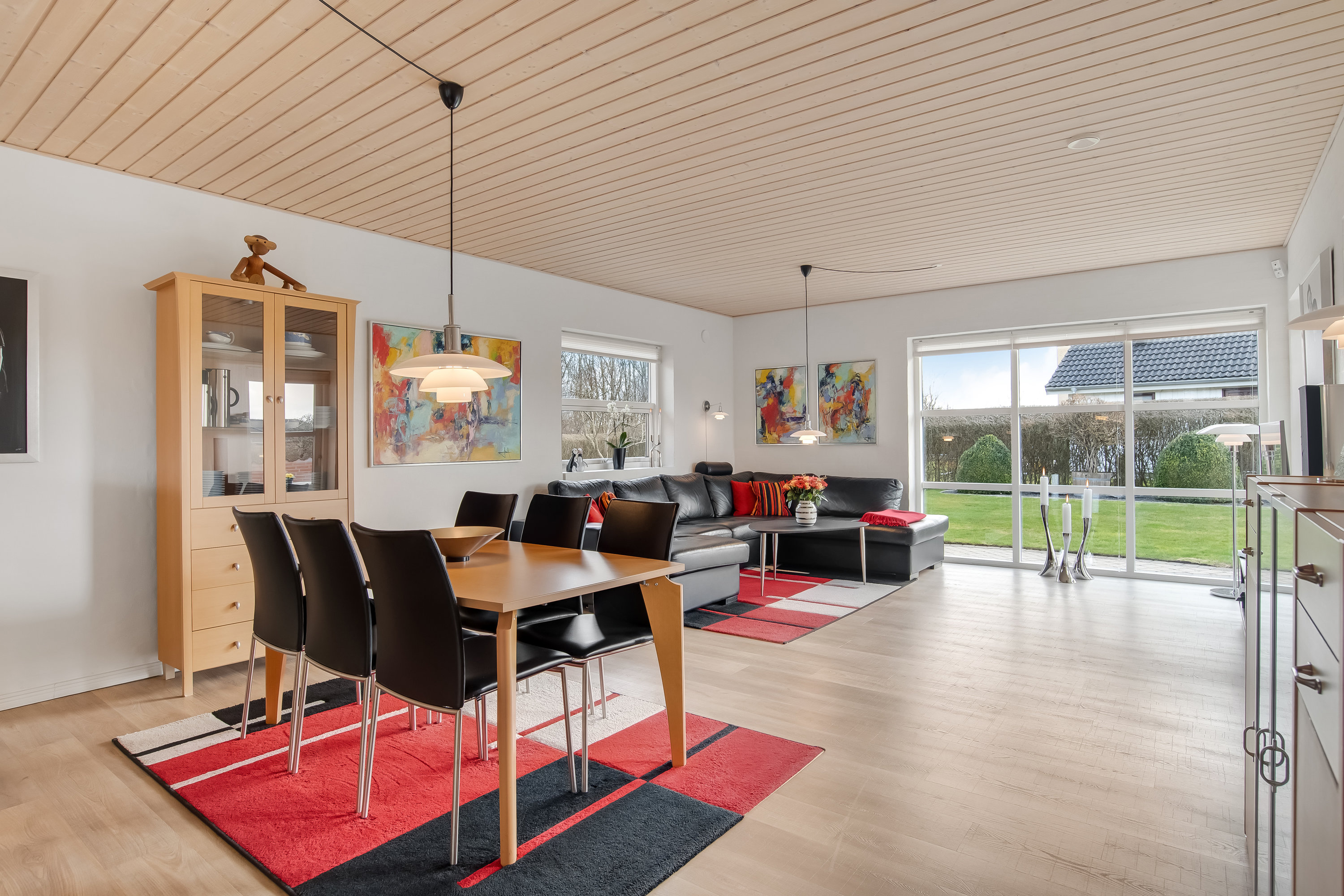 Fremhævet stue billede i fuldskærmstilstand. Billede af Skovvikken 34, Mejrup, 7500 Holstebro