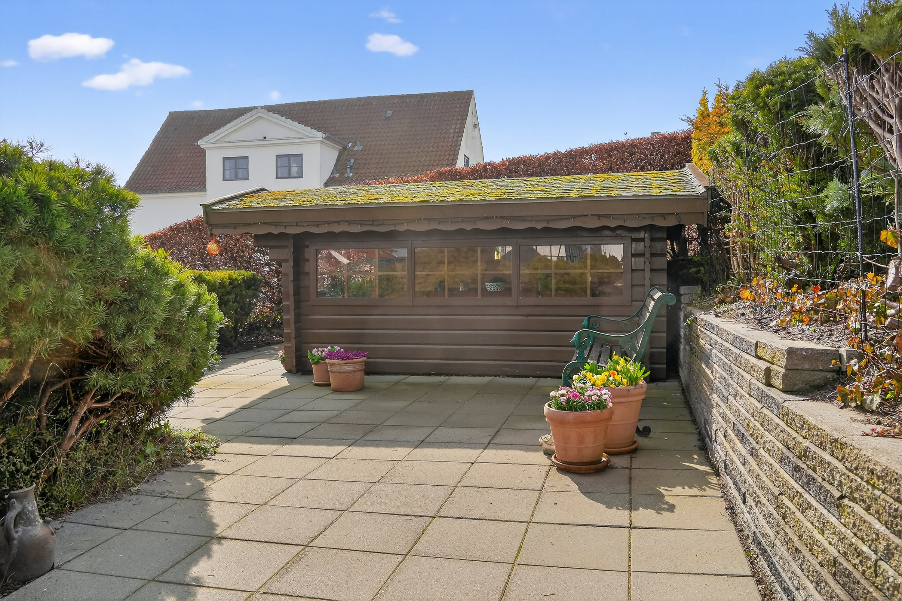 Fremhævet terrasse billede i fuldskærmstilstand. Billede af Skansørevej 6, 3000 Helsingør