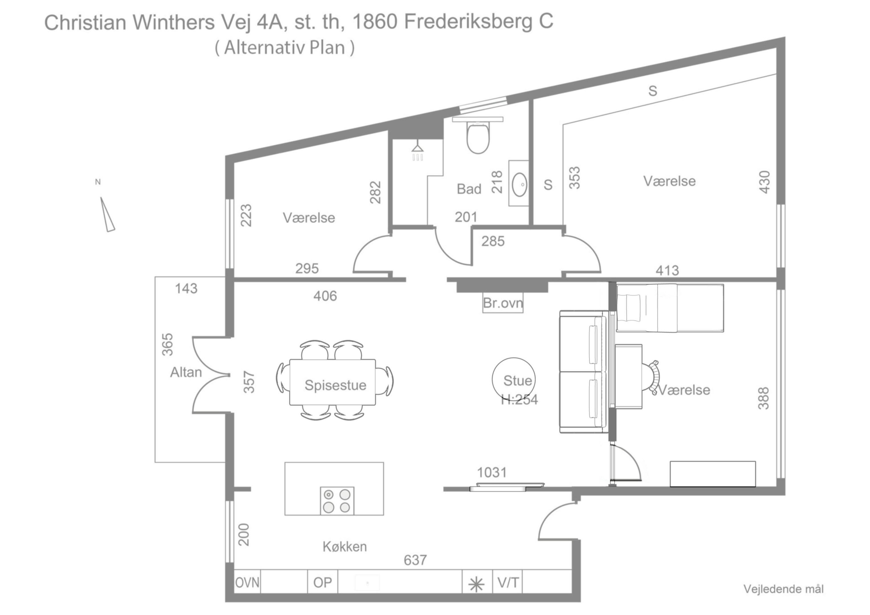 Fremhævet  billede i fuldskærmstilstand. Billede af Christian Winthers Vej 4A, st.. th., 1860 Frederiksberg C
