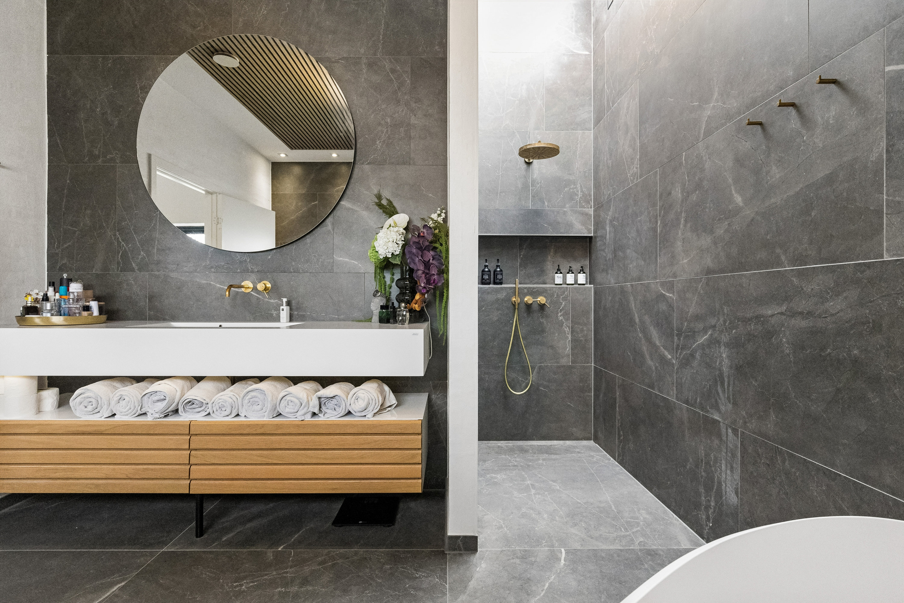 Fremhævet badeværelse billede i fuldskærmstilstand. Billede af Lille Dalby Ager 6, 8722 Hedensted