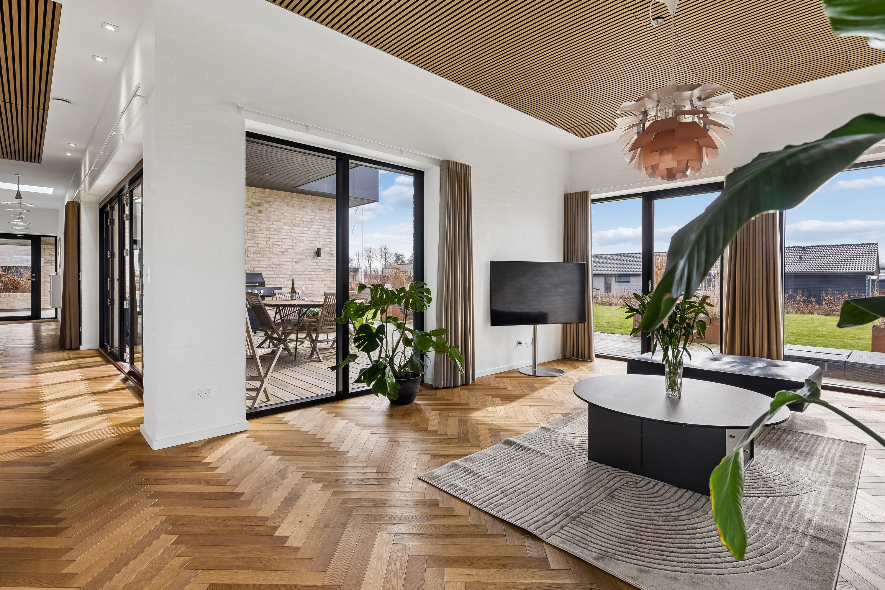 Fremhævet stue billede i fuldskærmstilstand. Billede af Lille Dalby Ager 6, 8722 Hedensted