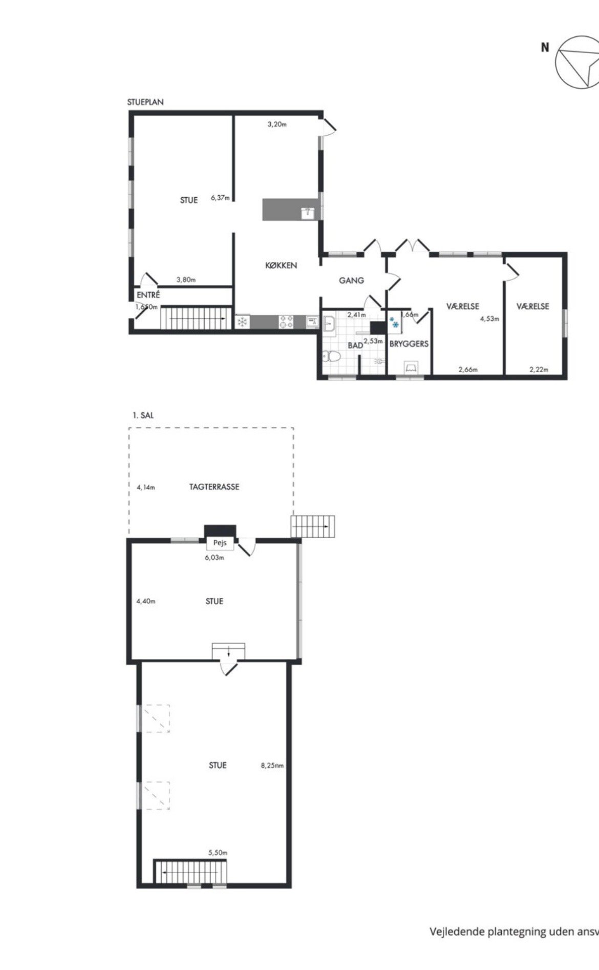 Plantegninger billede af Overvejen 26, Årslev, 5792 Årslev