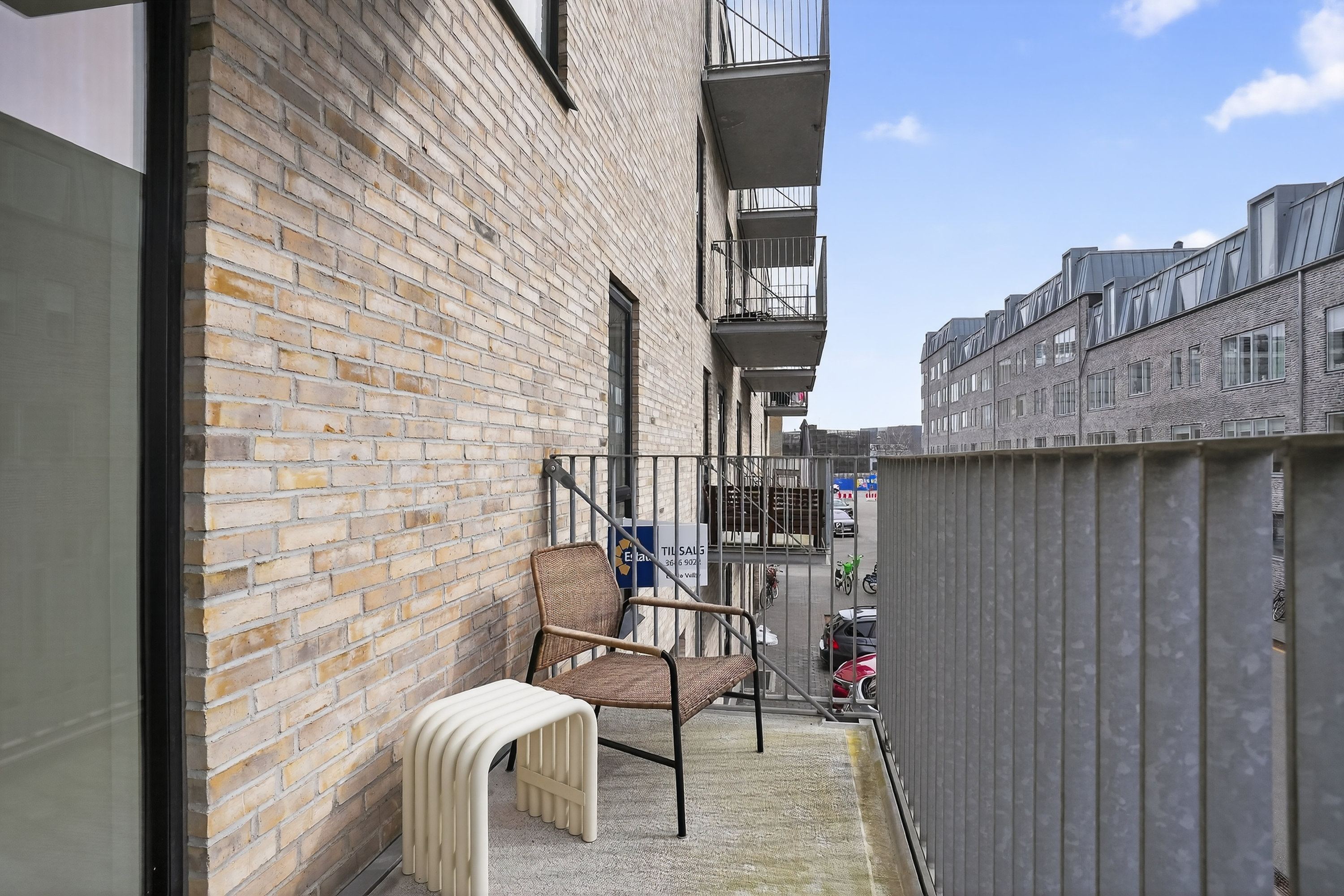 Fremhævet altan billede i fuldskærmstilstand. Billede af Karin Nellemoses Vej 3, 1. th., 2500 Valby