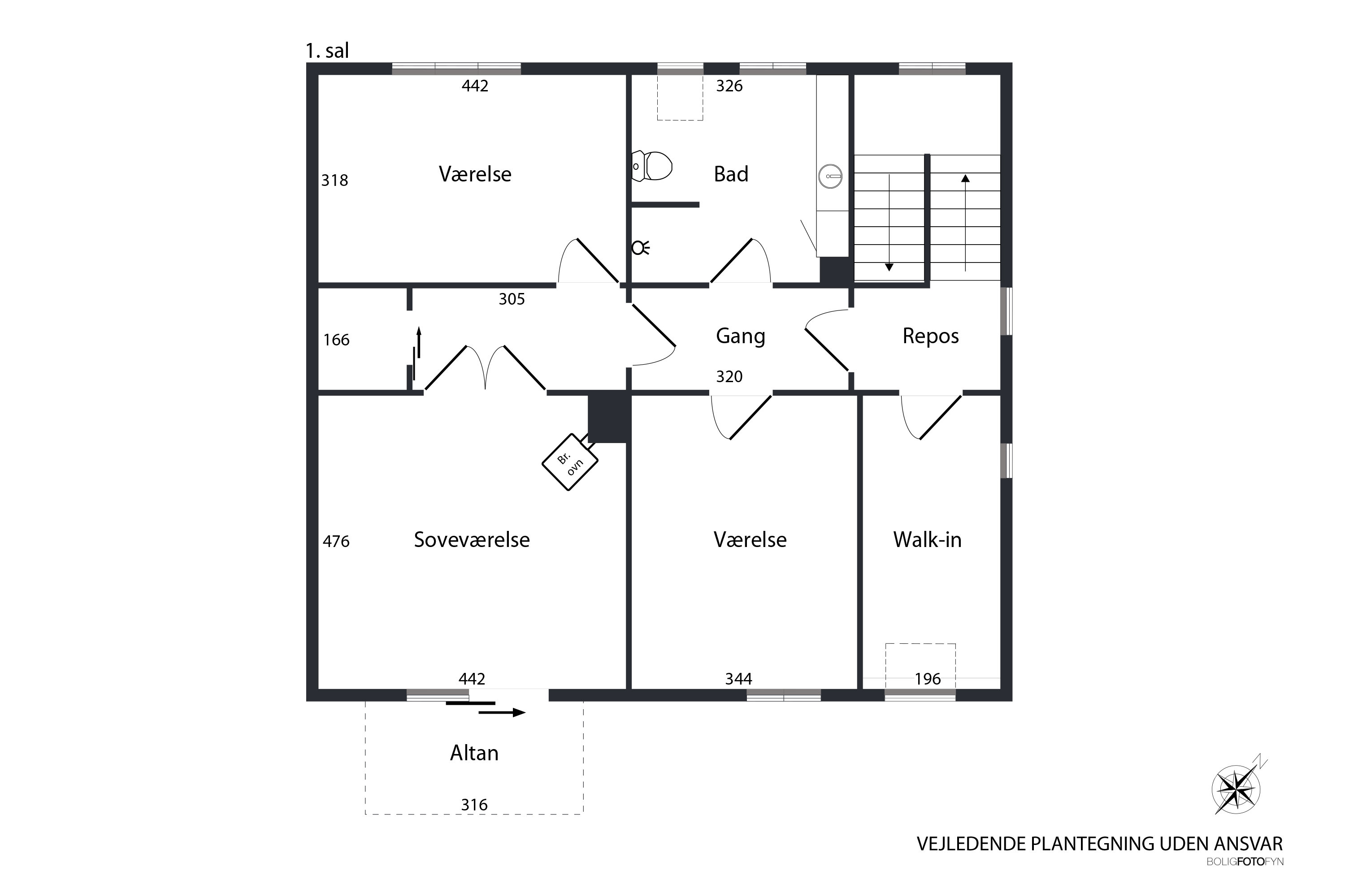 Plantegninger billede af Dyrehavevej 26, 5800 Nyborg