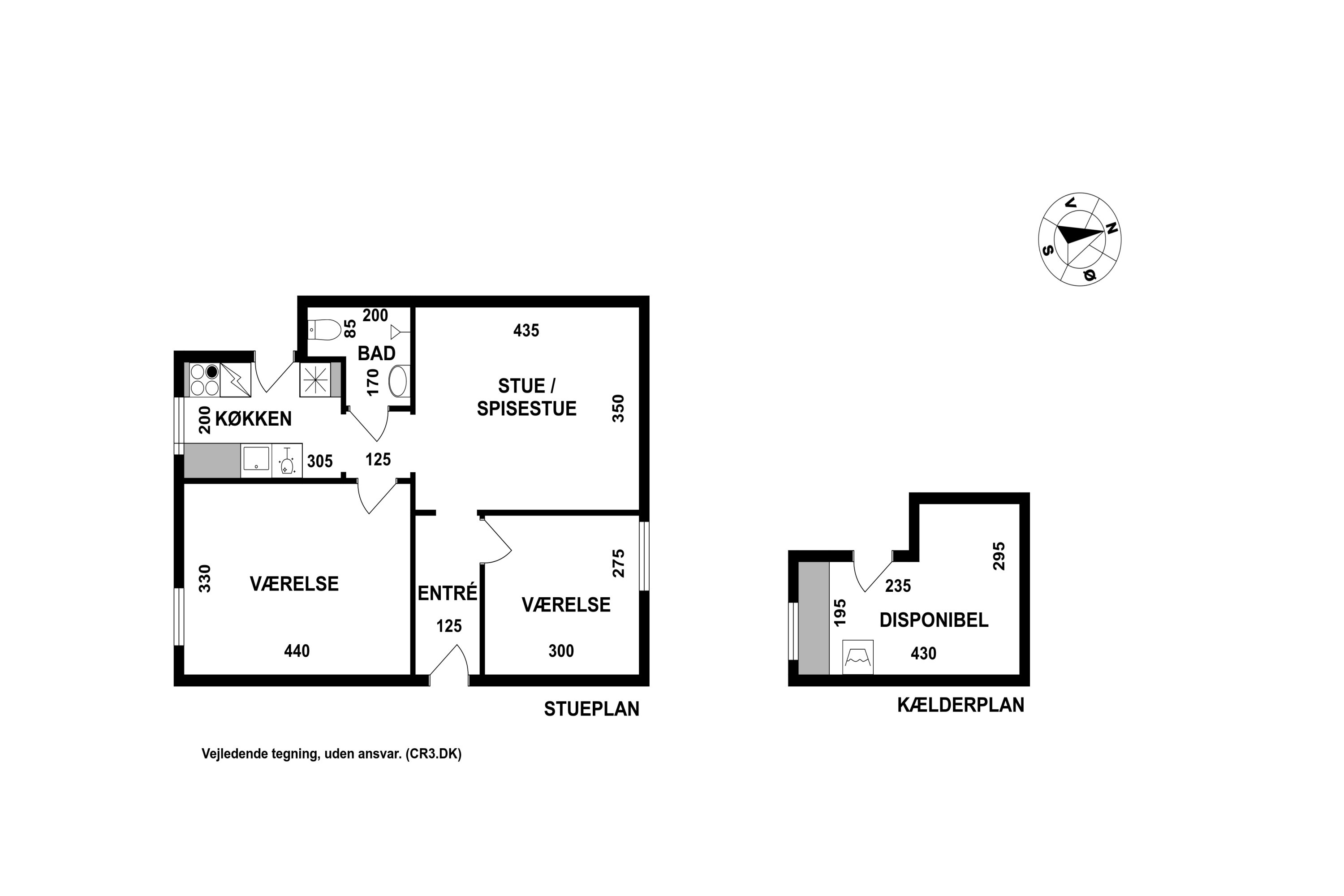 Plantegninger billede af Slotsherrensvej 3, st.. th., 2720 Vanløse