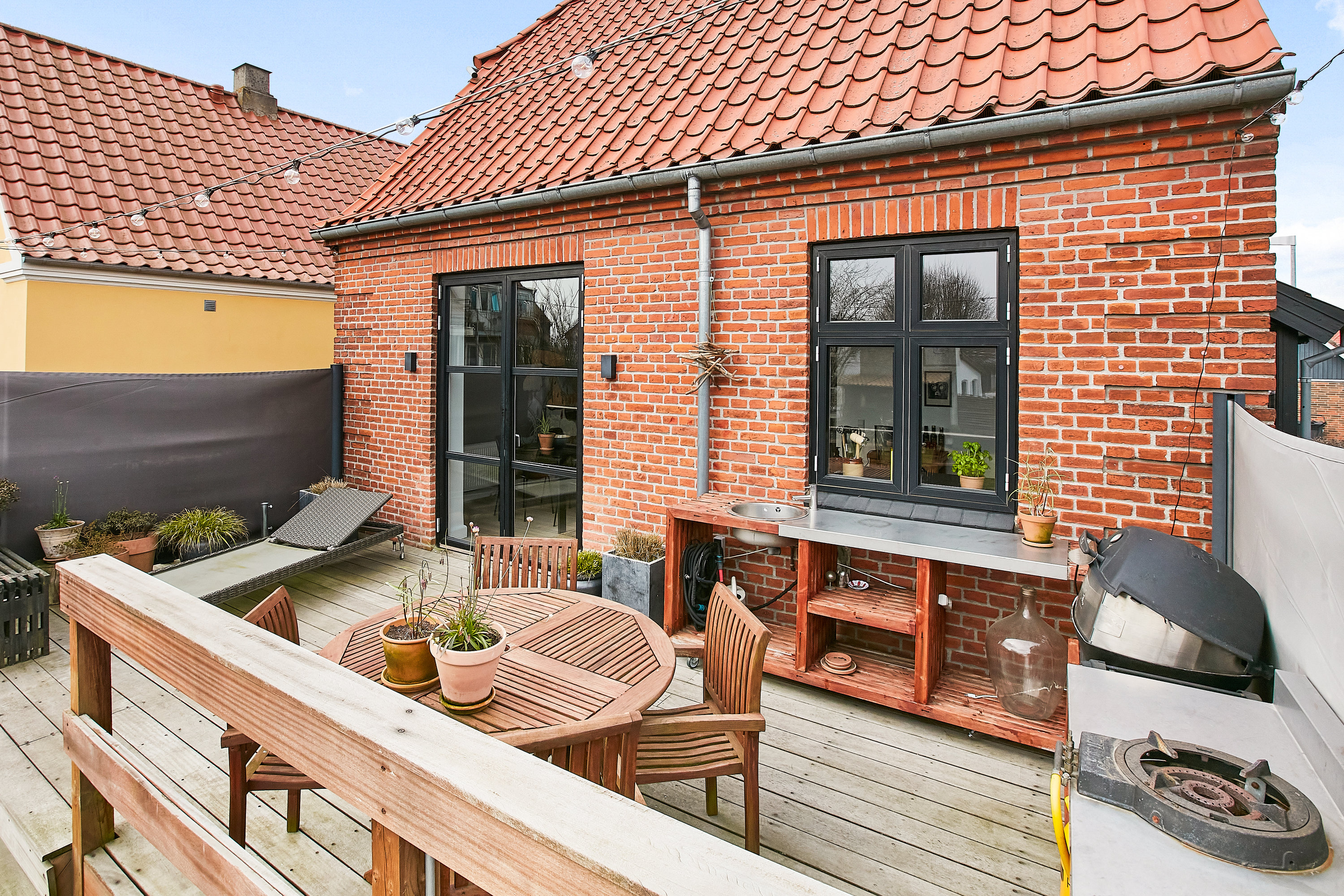 Fremhævet terrasse billede i fuldskærmstilstand. Billede af Læsøgade 6, 8700 Horsens