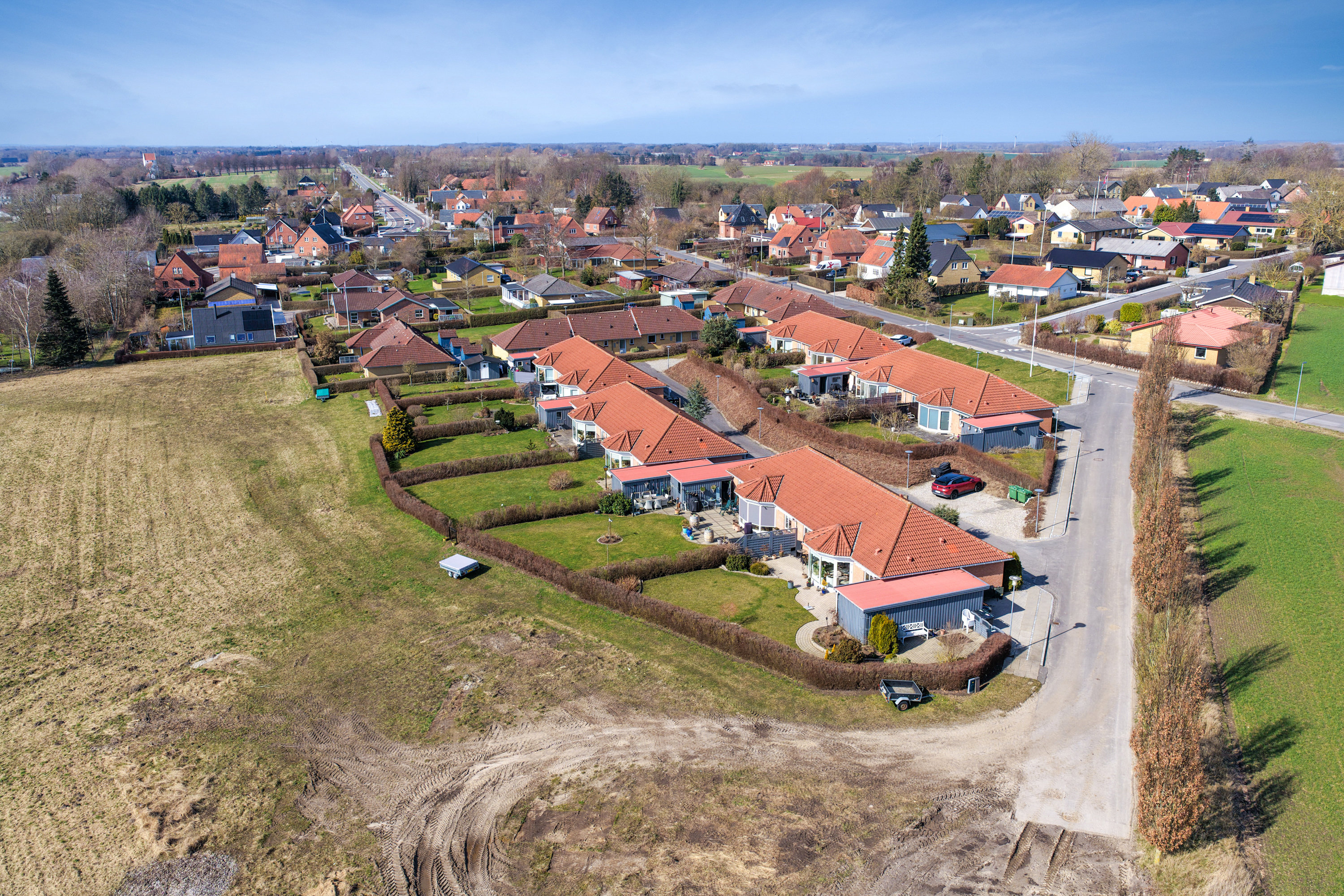 Fremhævet luftfoto billede i fuldskærmstilstand. Billede af Hylleager 6, Aunslev, 5800 Nyborg