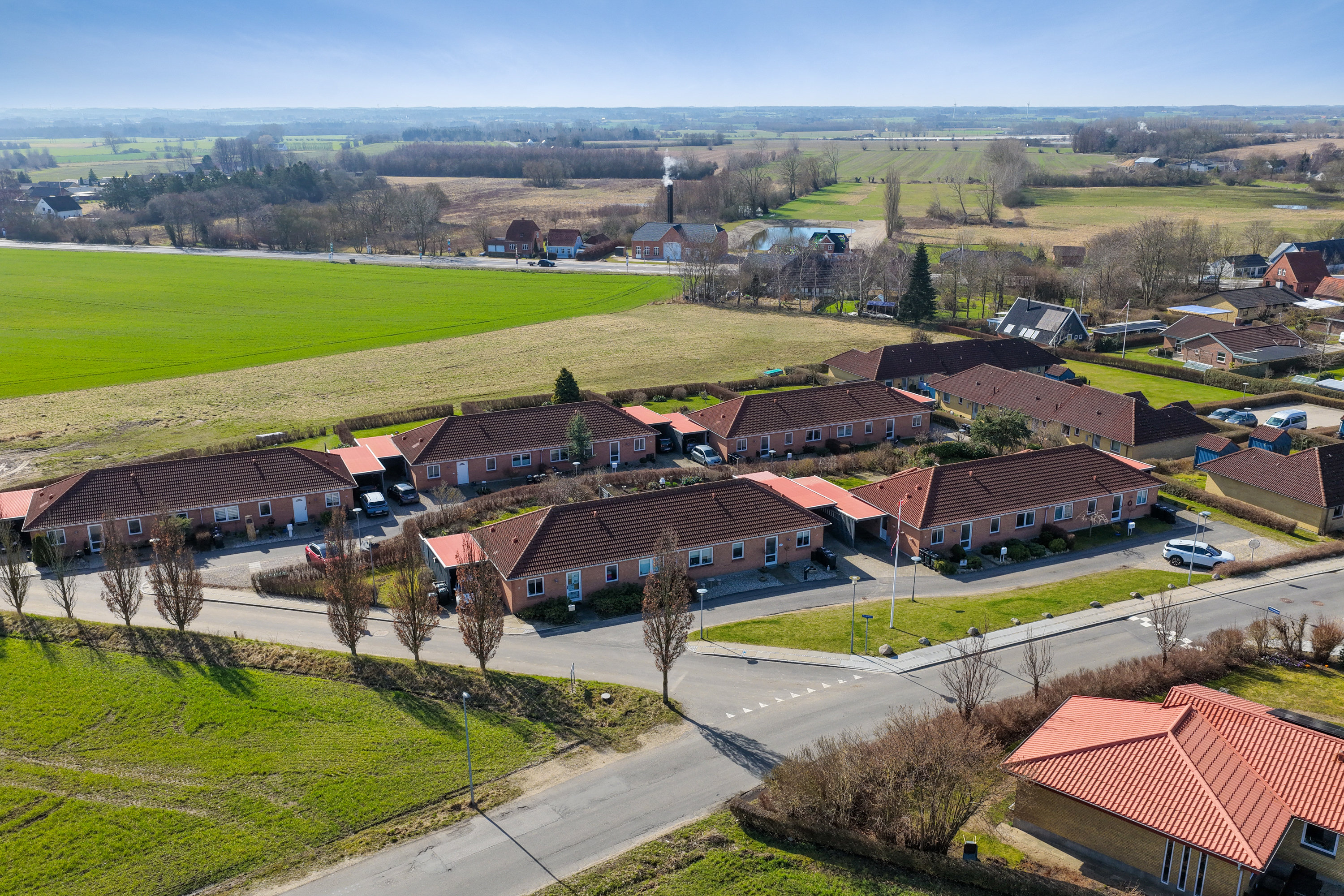 Fremhævet luftfoto billede i fuldskærmstilstand. Billede af Hylleager 6, Aunslev, 5800 Nyborg