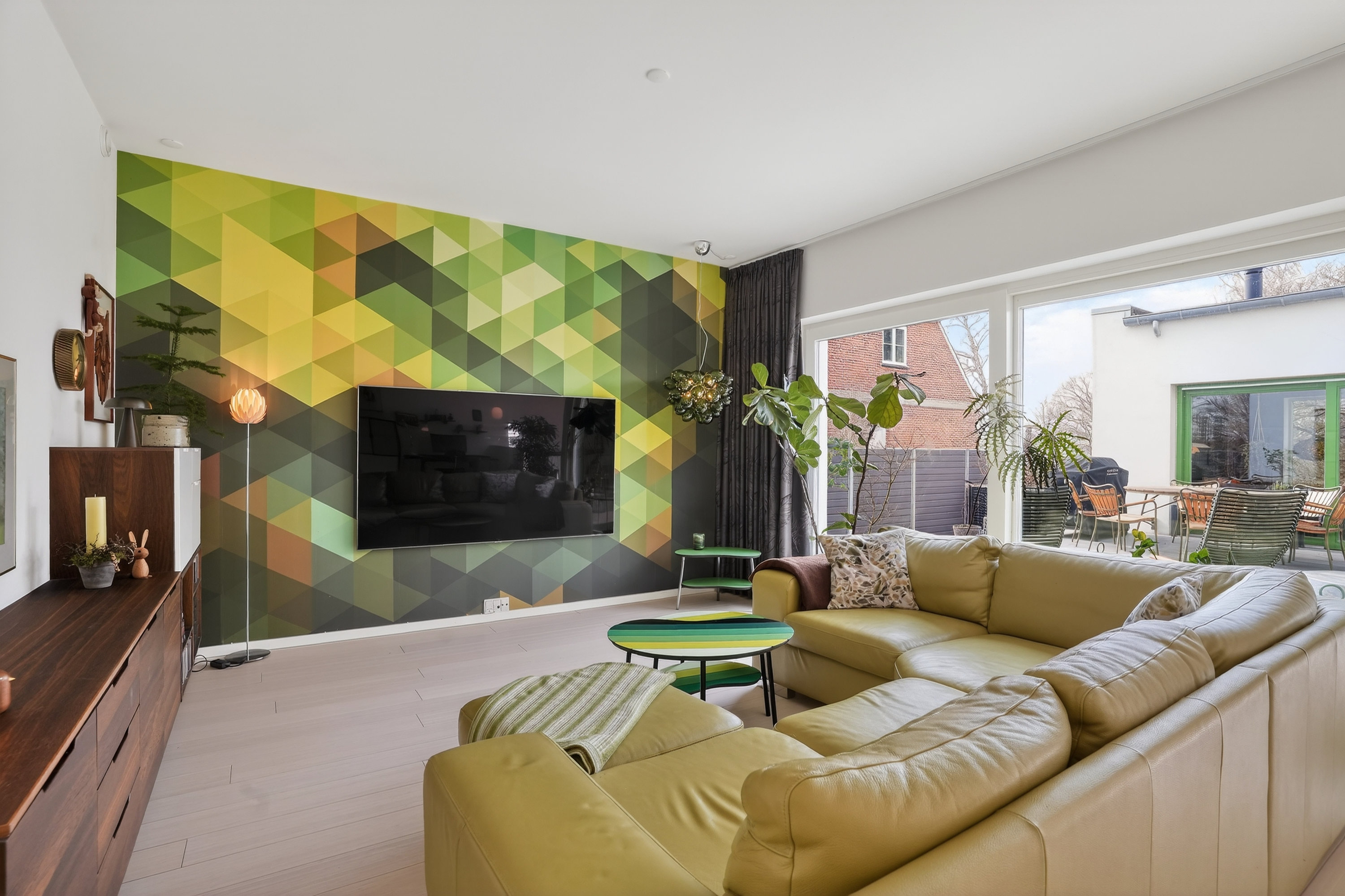 Fremhævet stue billede i fuldskærmstilstand. Billede af Engdraget 25, 2500 Valby