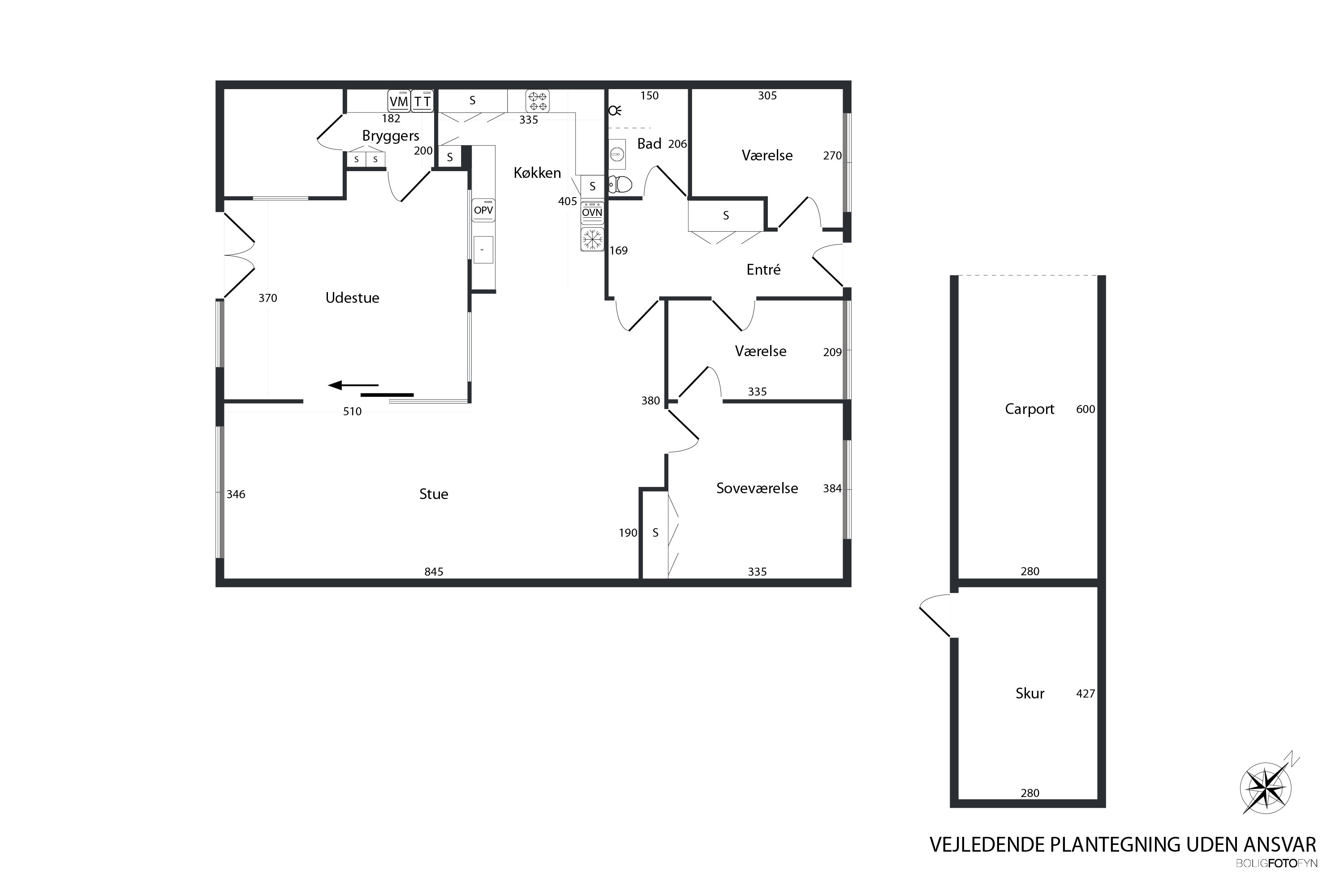 Plantegninger billede af Risvej 88, 5800 Nyborg