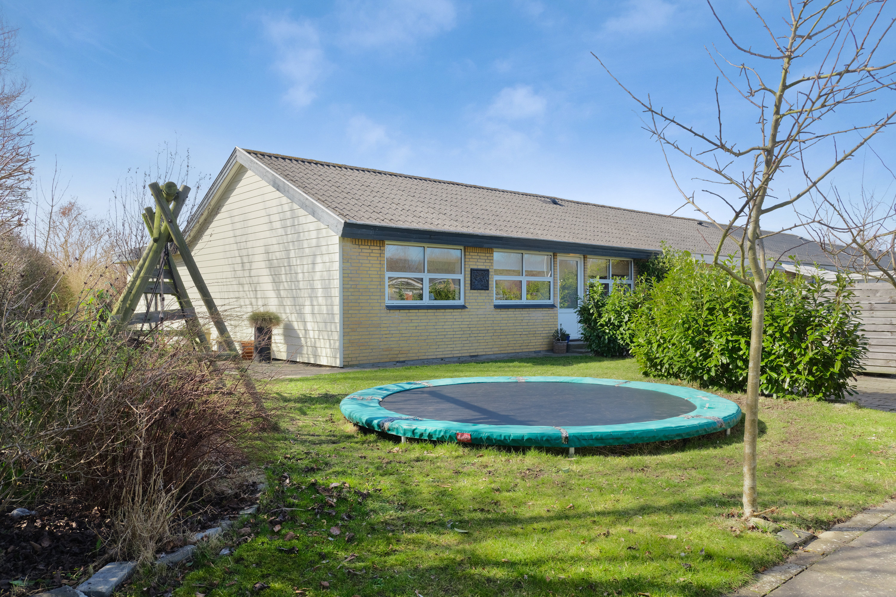 Rækkehus: Facade på Risvej 88, 5800 Nyborg