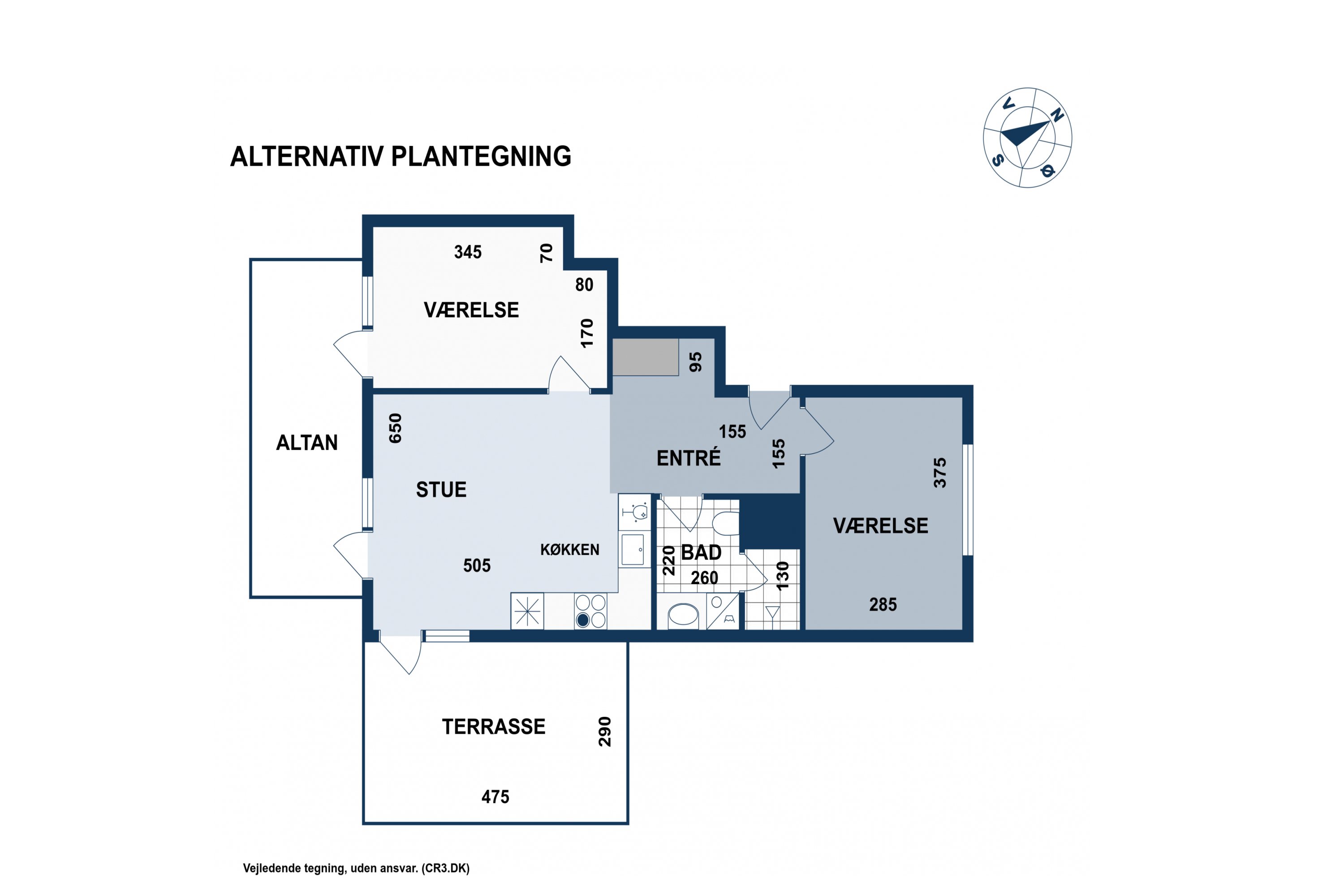Plantegninger billede af Ingrid Marievej 52, 5. tv., 2500 Valby