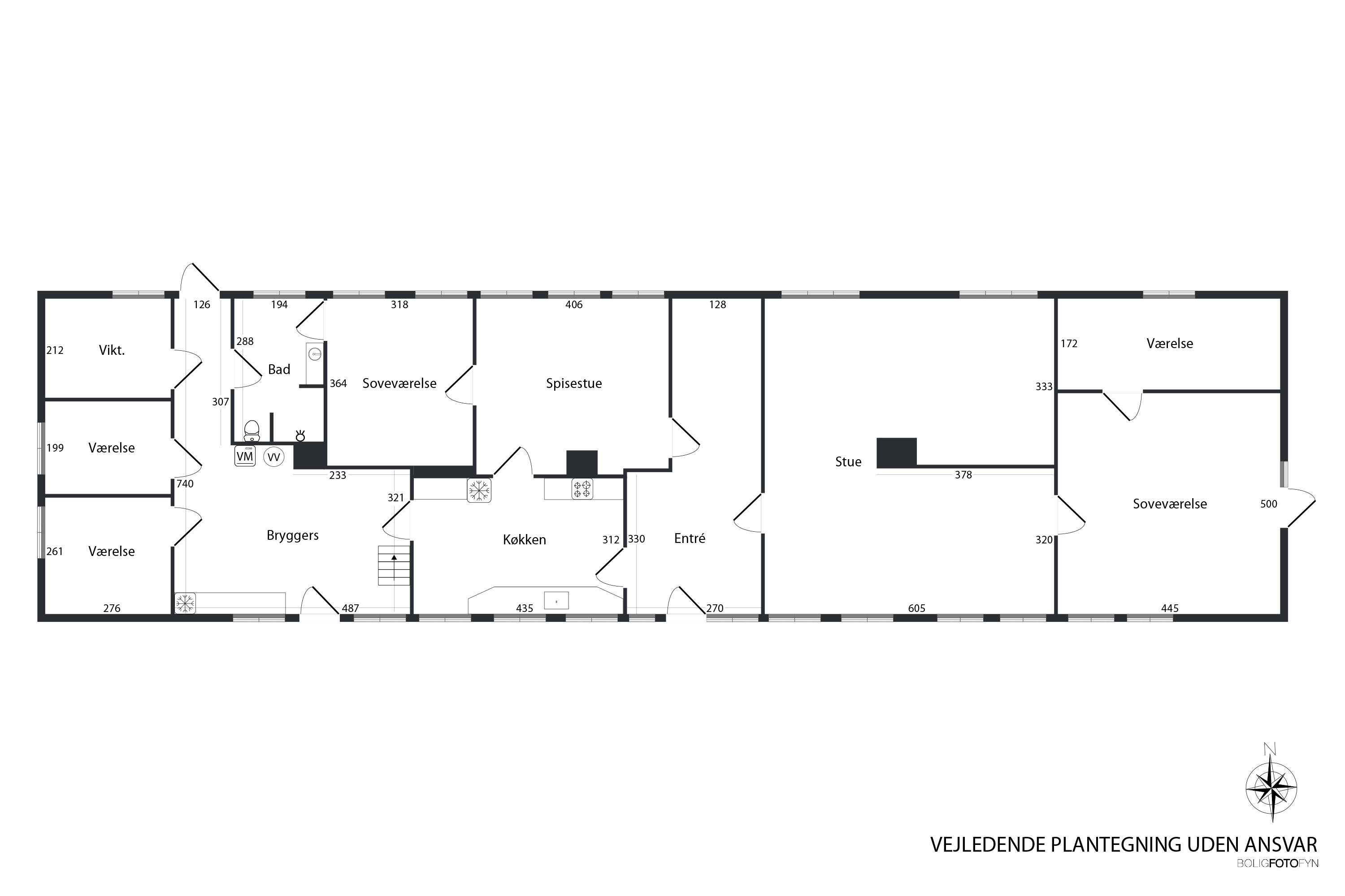 Plantegninger billede af Strandgade 117, Strandby, 5683 Haarby