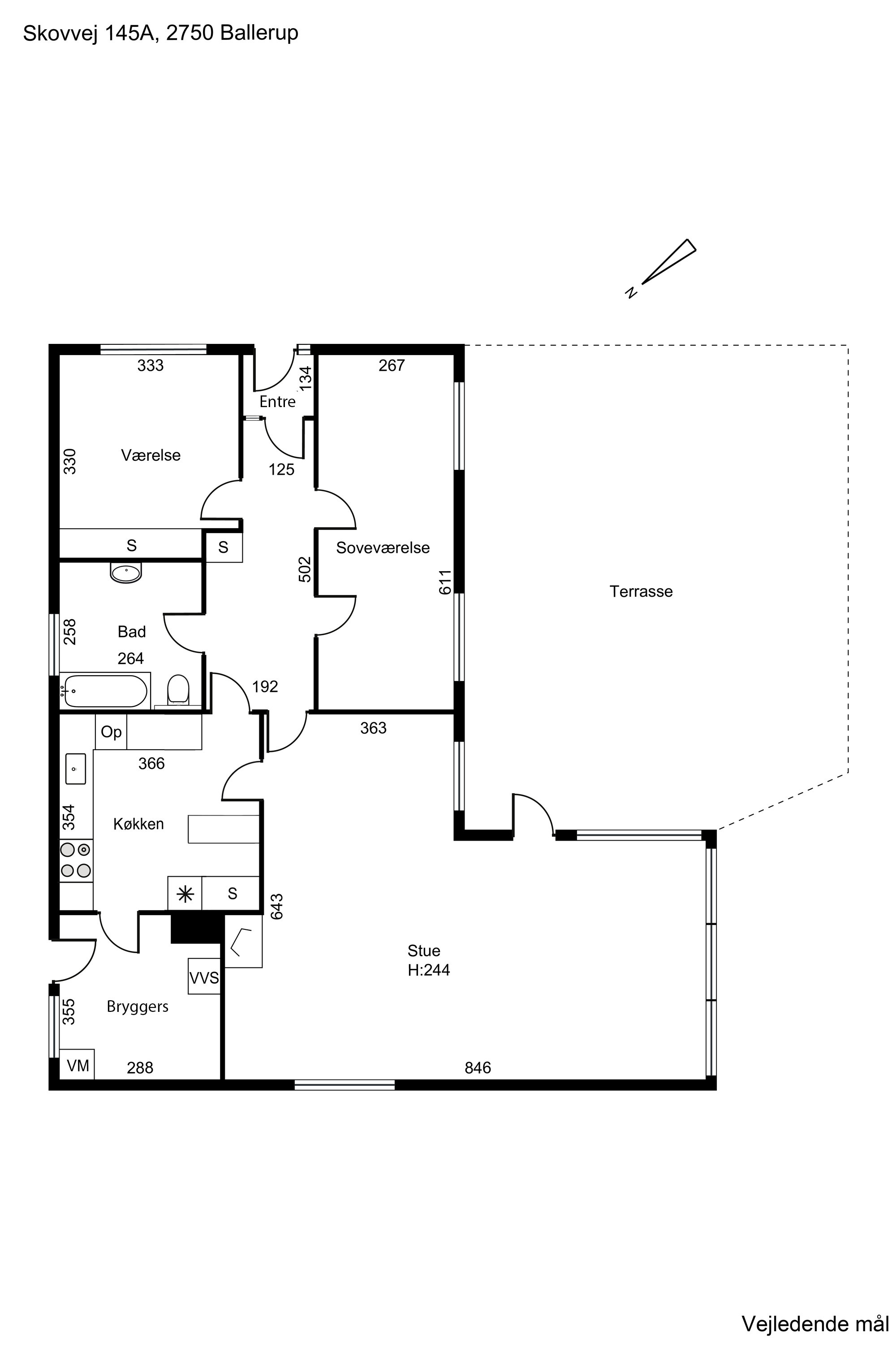 Plantegninger billede af Skovvej 145A, 2750 Ballerup