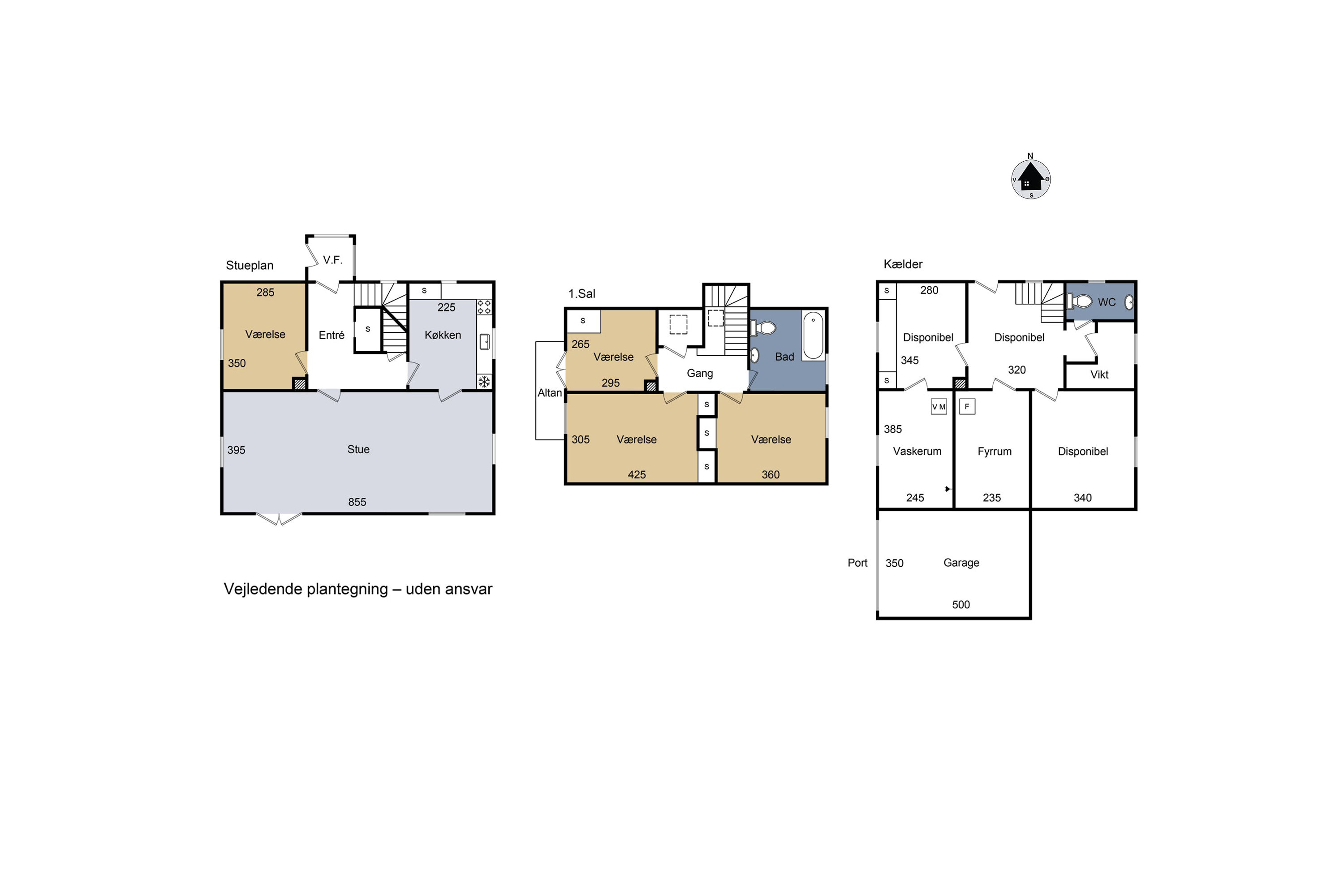 Plantegninger billede af Rosenvænget 12, 4220 Korsør