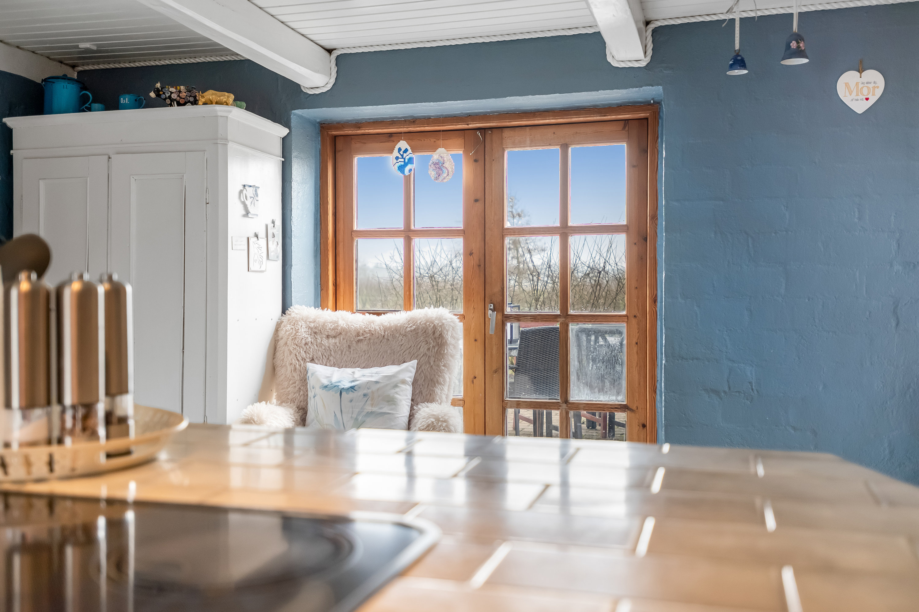 Fremhævet køkken billede i fuldskærmstilstand. Billede af Vestervej 10, 6980 Tim