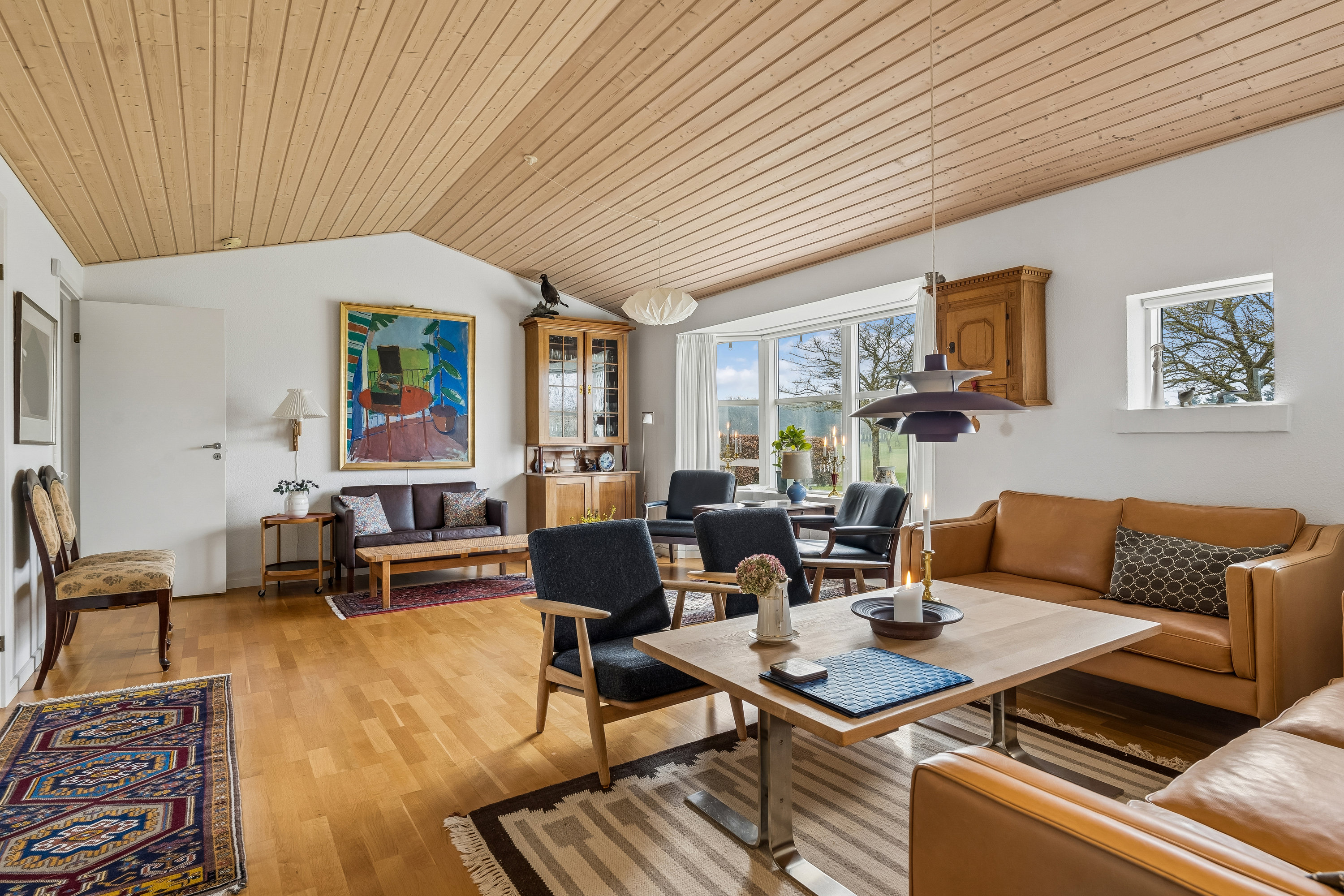 Fremhævet stue billede i fuldskærmstilstand. Billede af Ranunkelvej 36, 8722 Hedensted