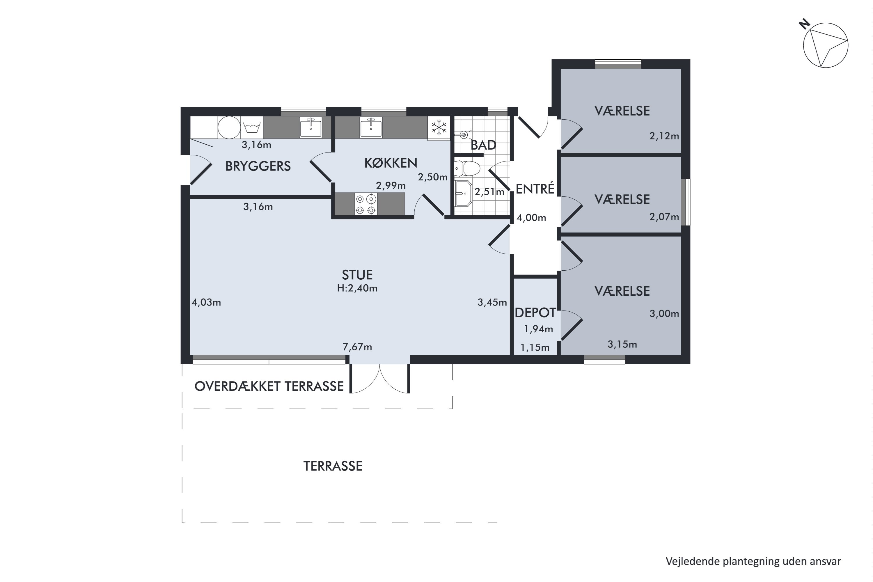 Plantegninger billede af Bøgevej 13, 8723 Løsning