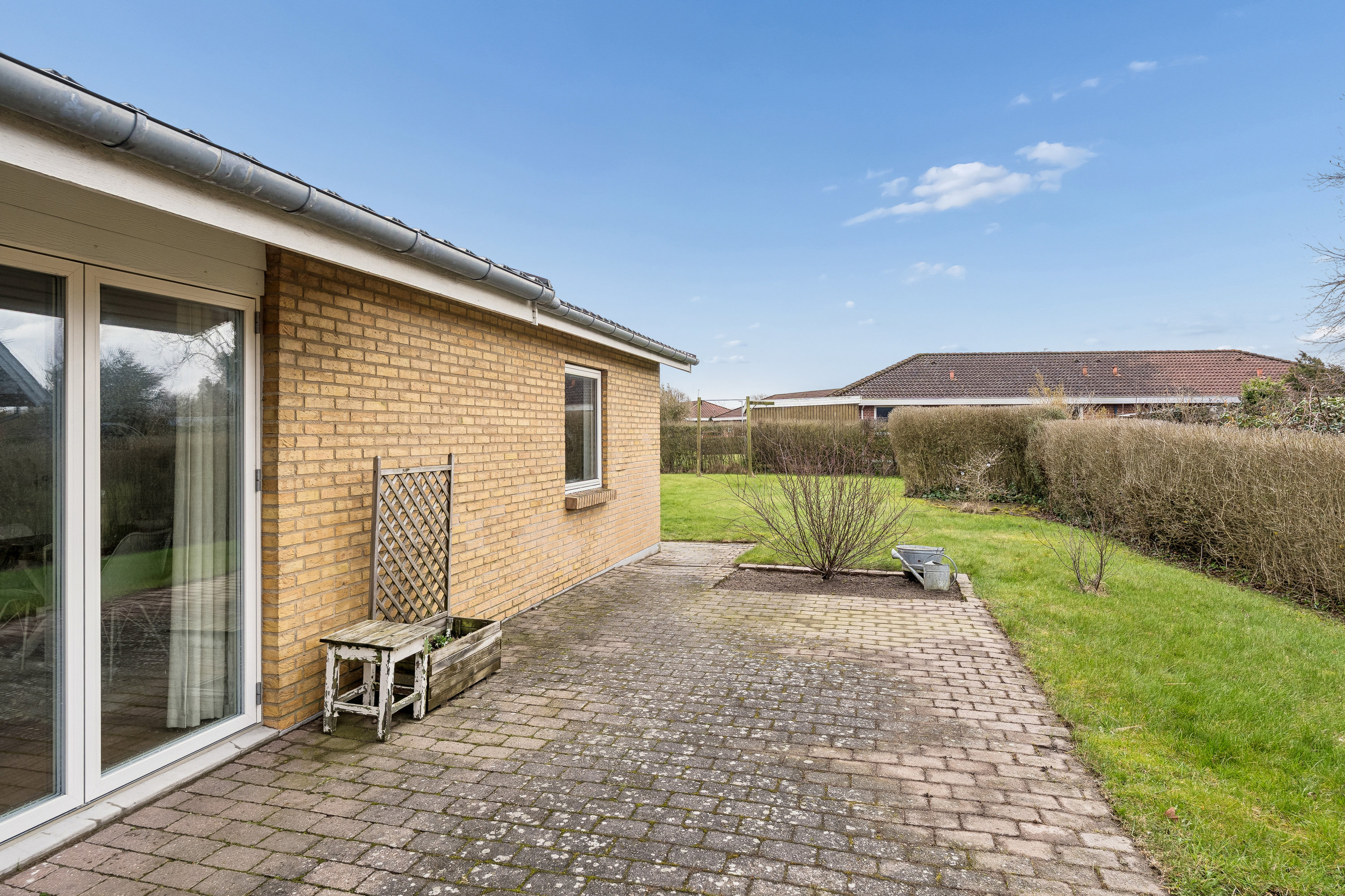 Fremhævet terrasse billede i fuldskærmstilstand. Billede af Bøgevej 13, 8723 Løsning