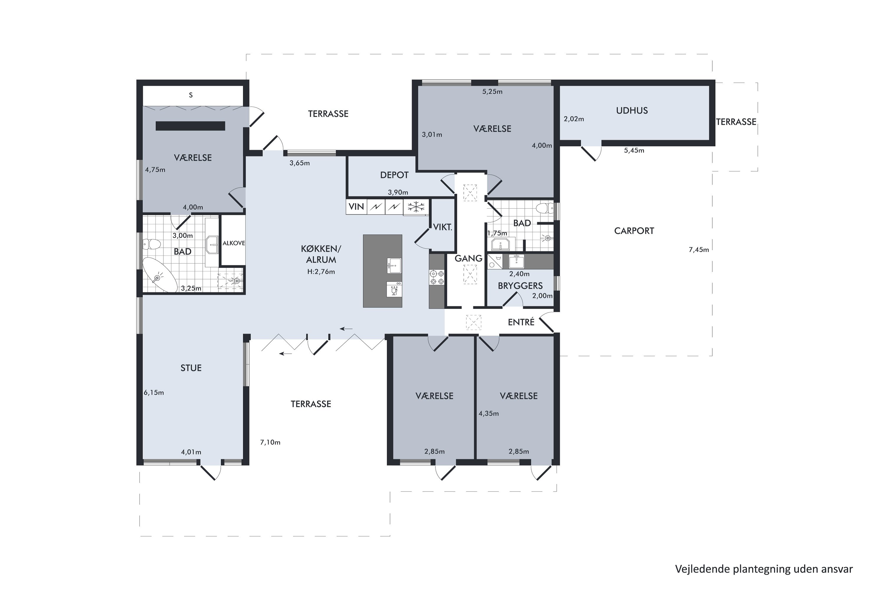 Plantegninger billede af Lille Dalby Ager 6, 8722 Hedensted