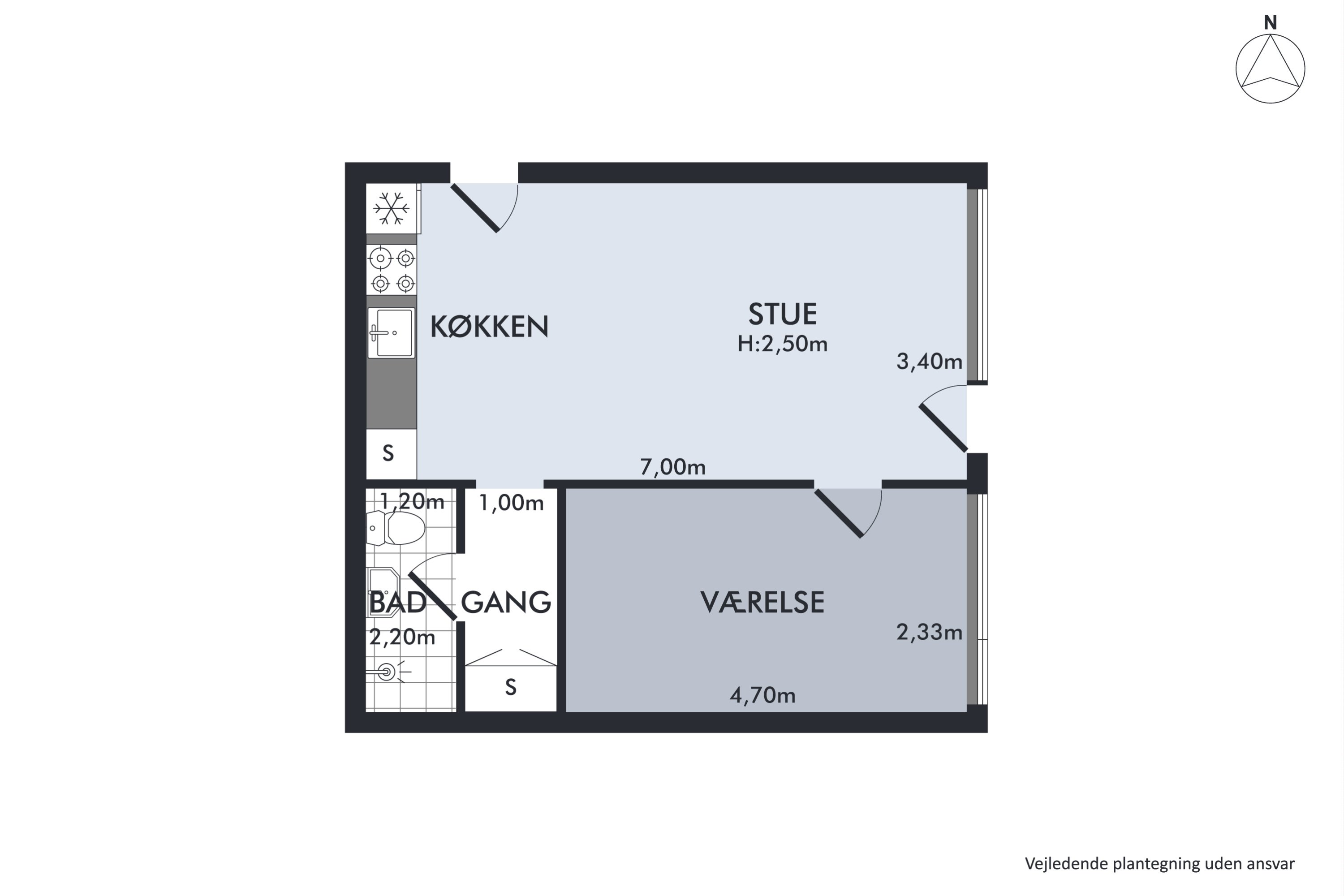 Plantegninger billede af Eremitageparken 327, st.. a., 2800 Kongens Lyngby