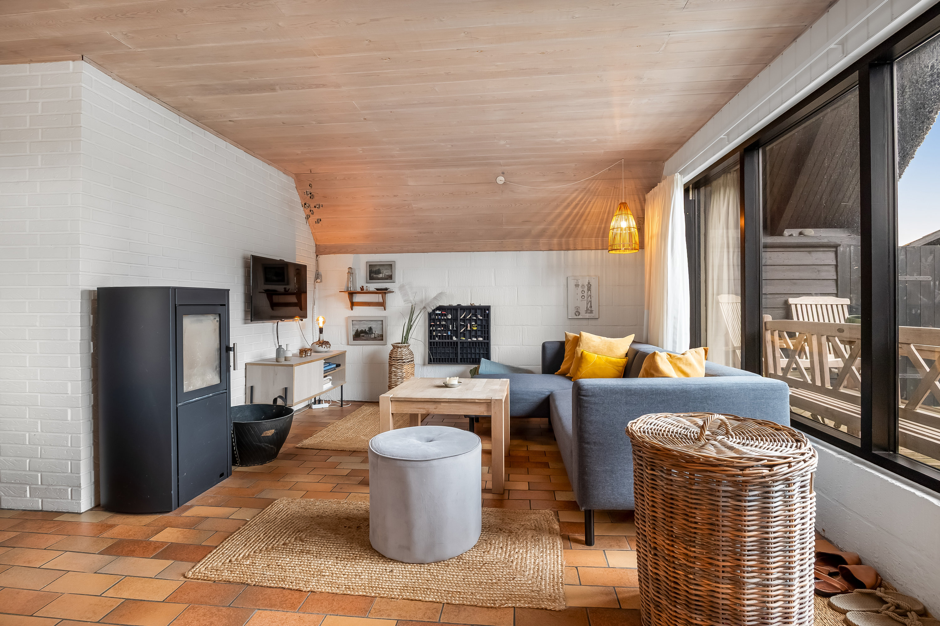 Fremhævet stue billede i fuldskærmstilstand. Billede af Fladsbjergvej 202, Klegod, 6950 Ringkøbing