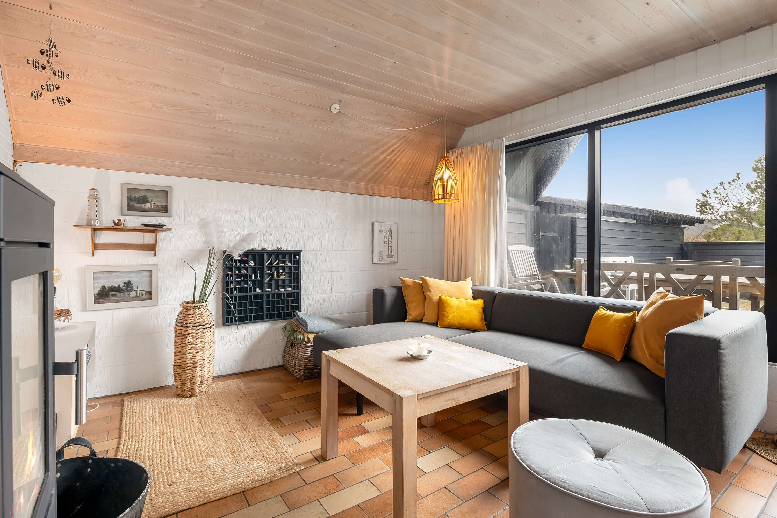 Fremhævet stue billede i fuldskærmstilstand. Billede af Fladsbjergvej 202, Klegod, 6950 Ringkøbing