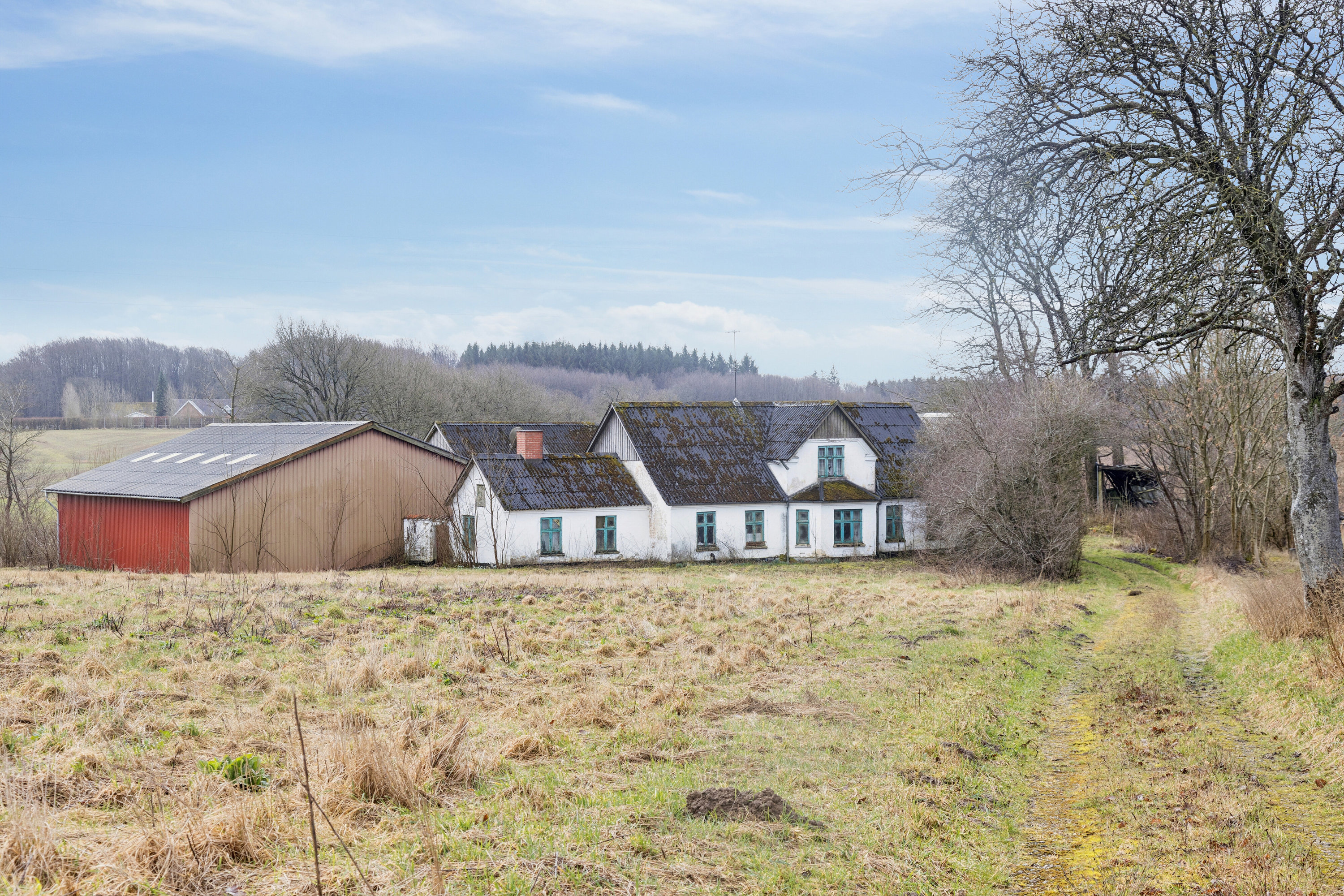 Villa: Set fra haven på Egtvedvej 2, 6040 Egtved