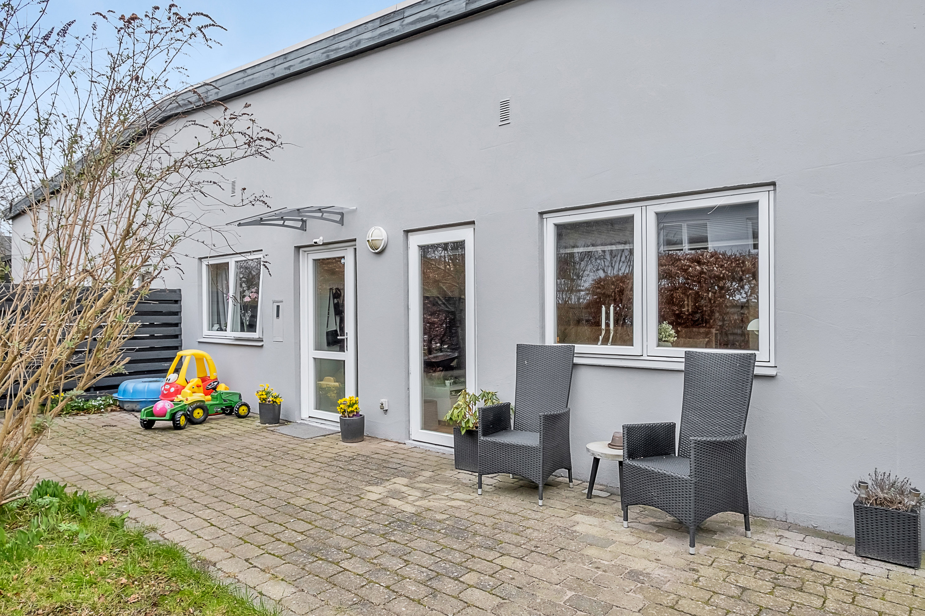 Fremhævet terrasse billede i fuldskærmstilstand. Billede af Østre Havevej 59, 8520 Lystrup