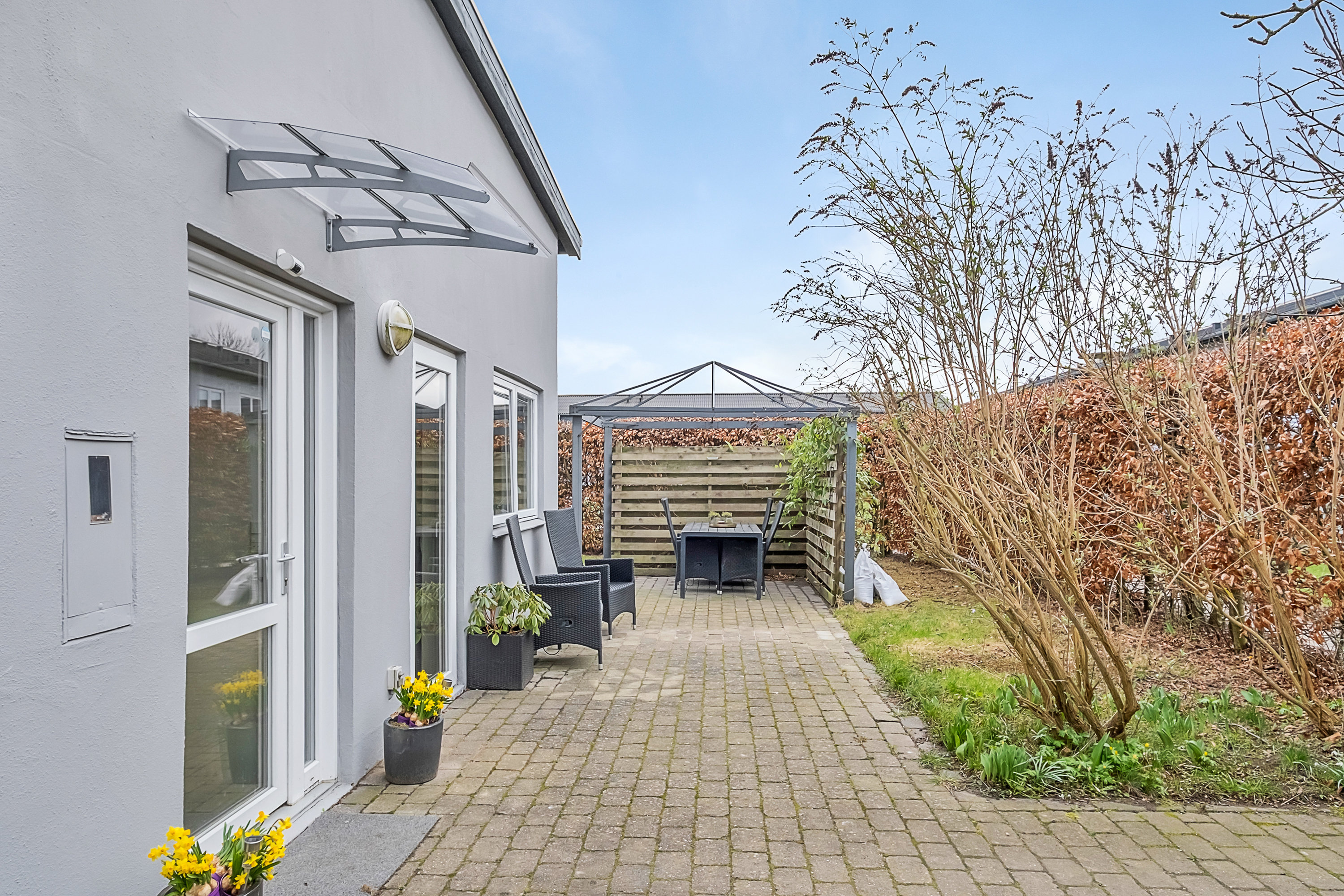 Fremhævet terrasse billede i fuldskærmstilstand. Billede af Østre Havevej 59, 8520 Lystrup