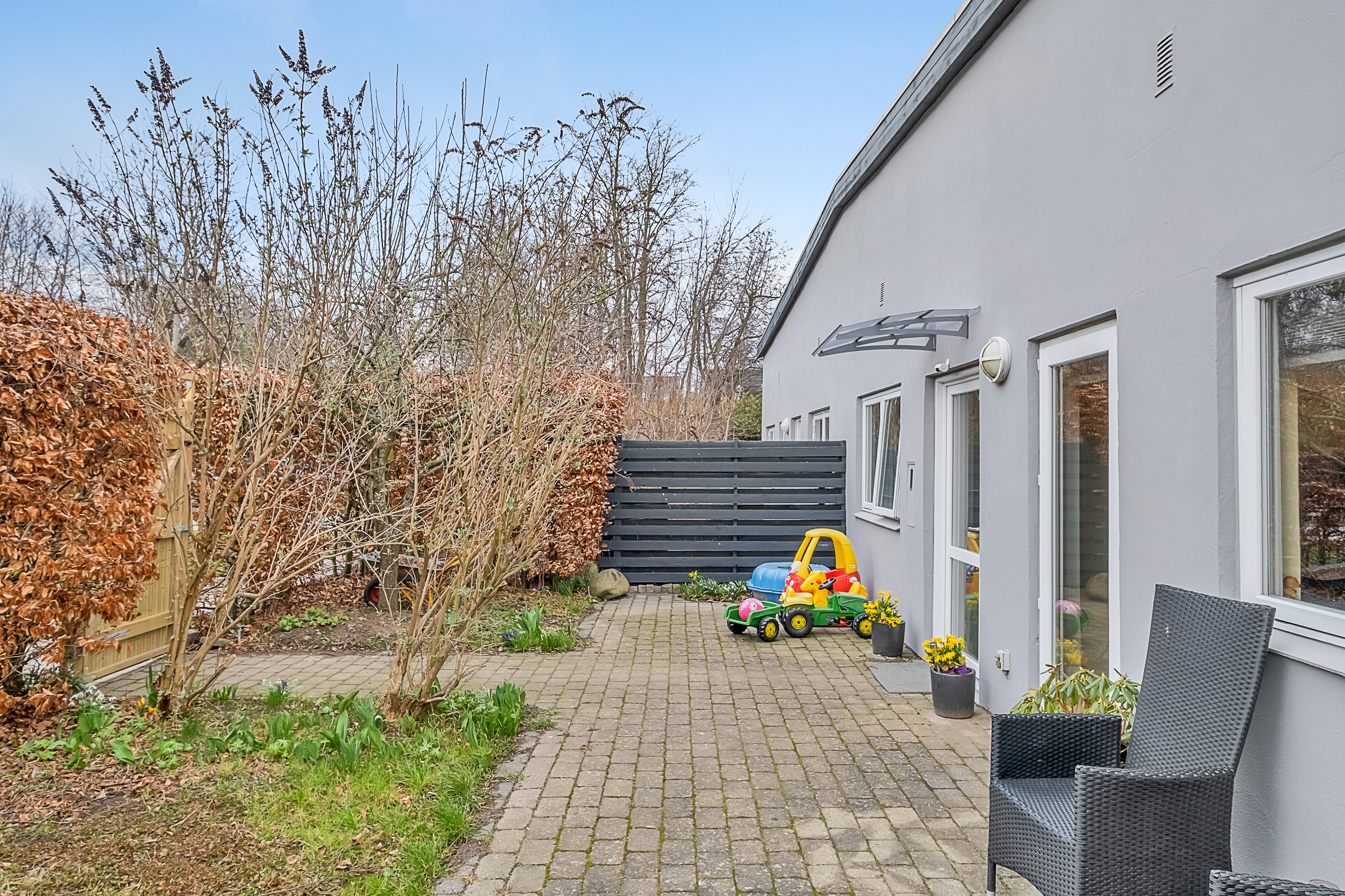 Fremhævet terrasse billede i fuldskærmstilstand. Billede af Østre Havevej 59, 8520 Lystrup