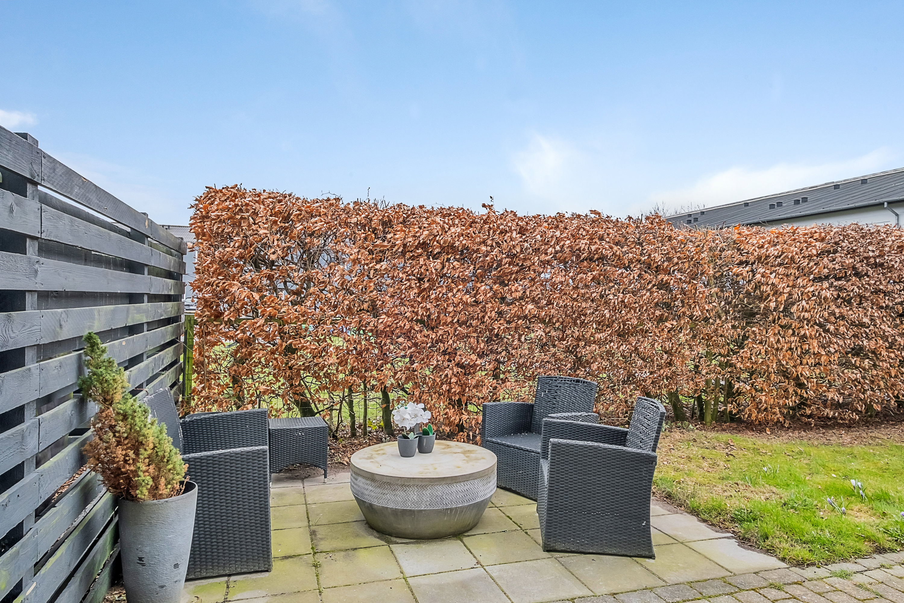 Fremhævet terrasse billede i fuldskærmstilstand. Billede af Østre Havevej 59, 8520 Lystrup