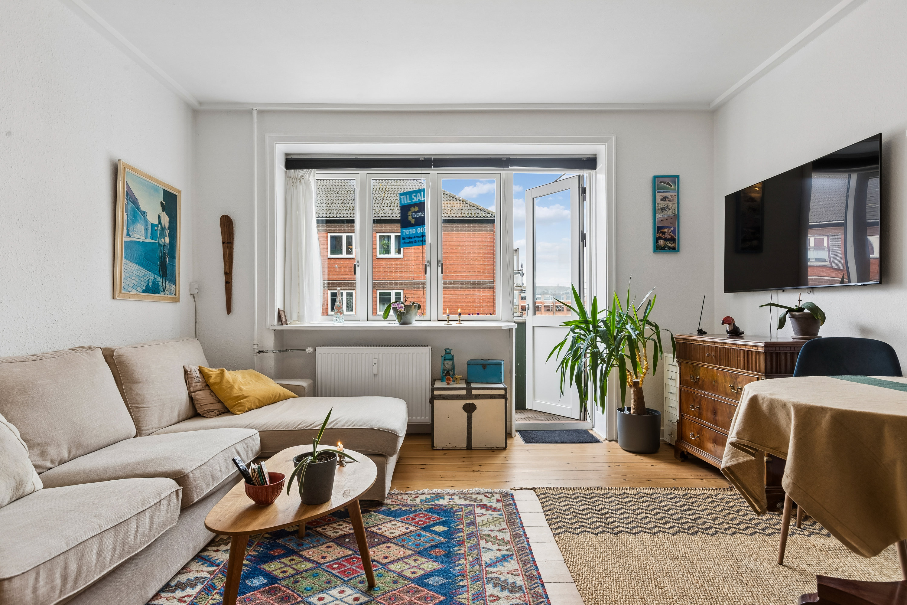 Fremhævet stue billede i fuldskærmstilstand. Billede af Frankrigsgade 23, 2. th., 2300 København S