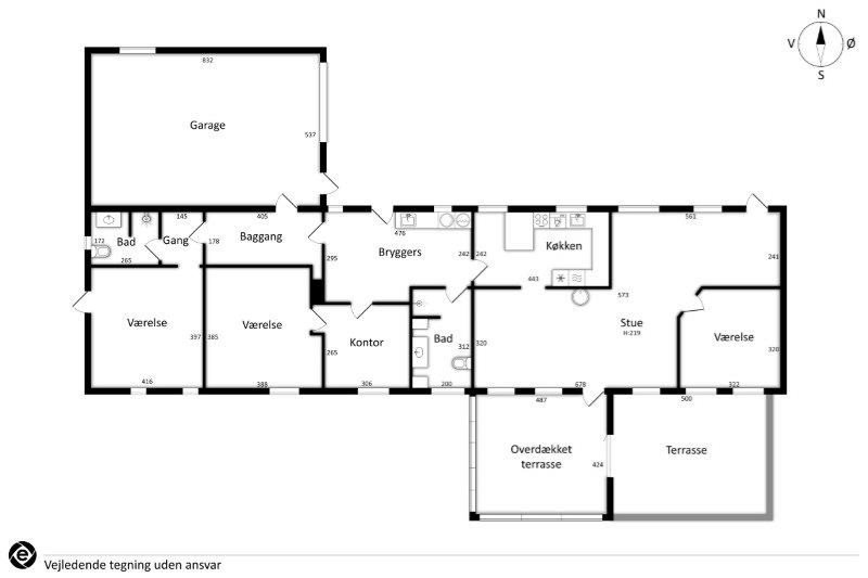 Plantegninger billede af Langoddevej 13, 9750 Østervrå