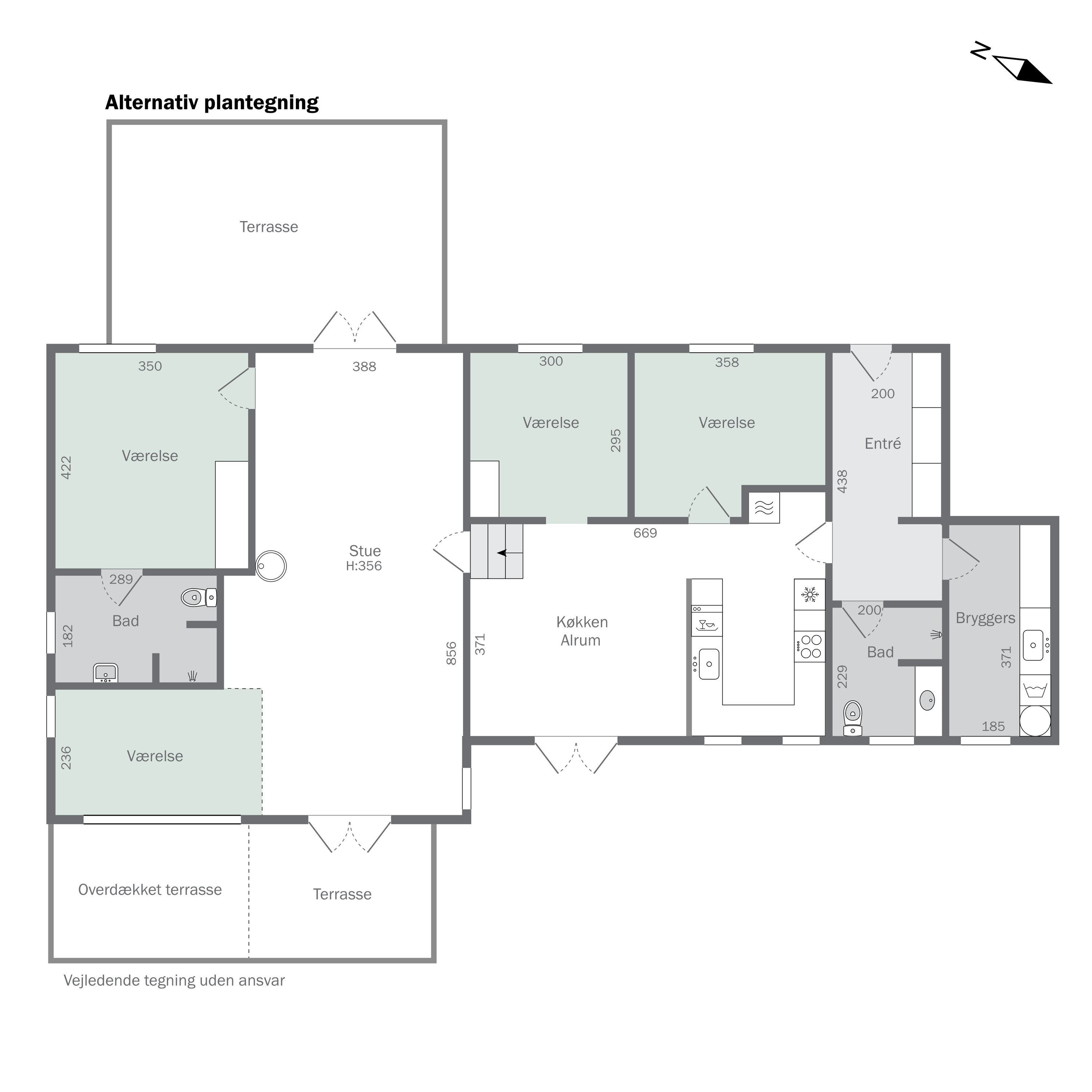 Plantegninger billede af Hovmosevej 15, Gadevang, 3400 Hillerød