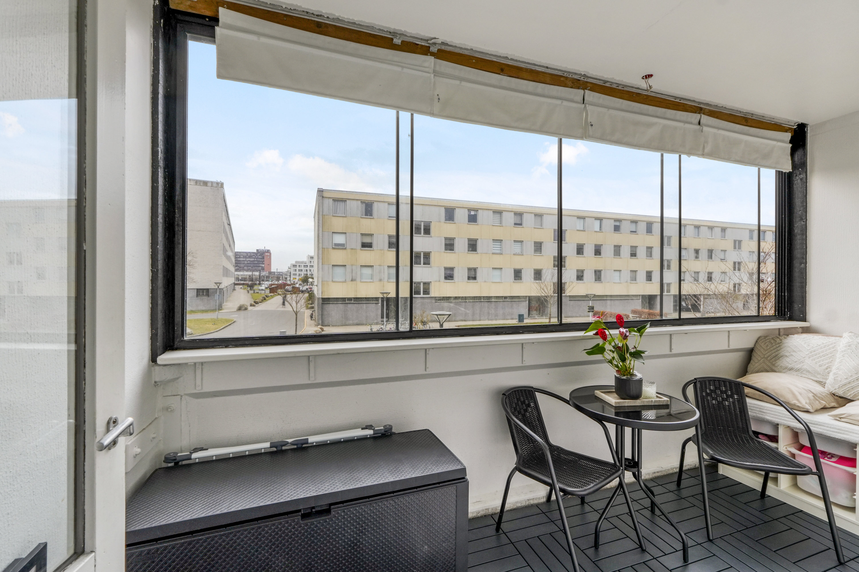 Fremhævet altan billede i fuldskærmstilstand. Billede af Vejlebrovej 118, 1. tv., 2635 Ishøj