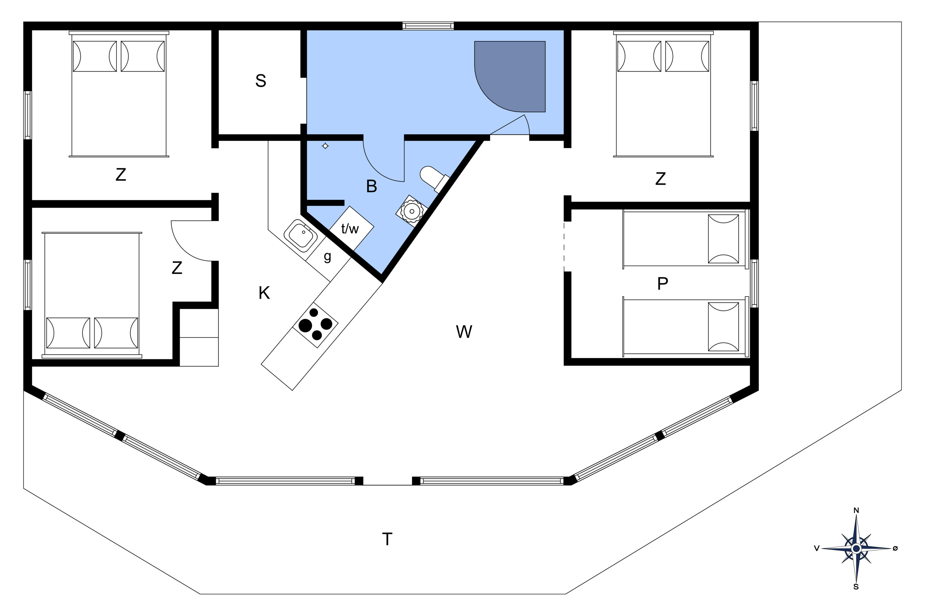 Plantegninger billede af Gammeleng 26, Nr Lyngvig, 6960 Hvide Sande