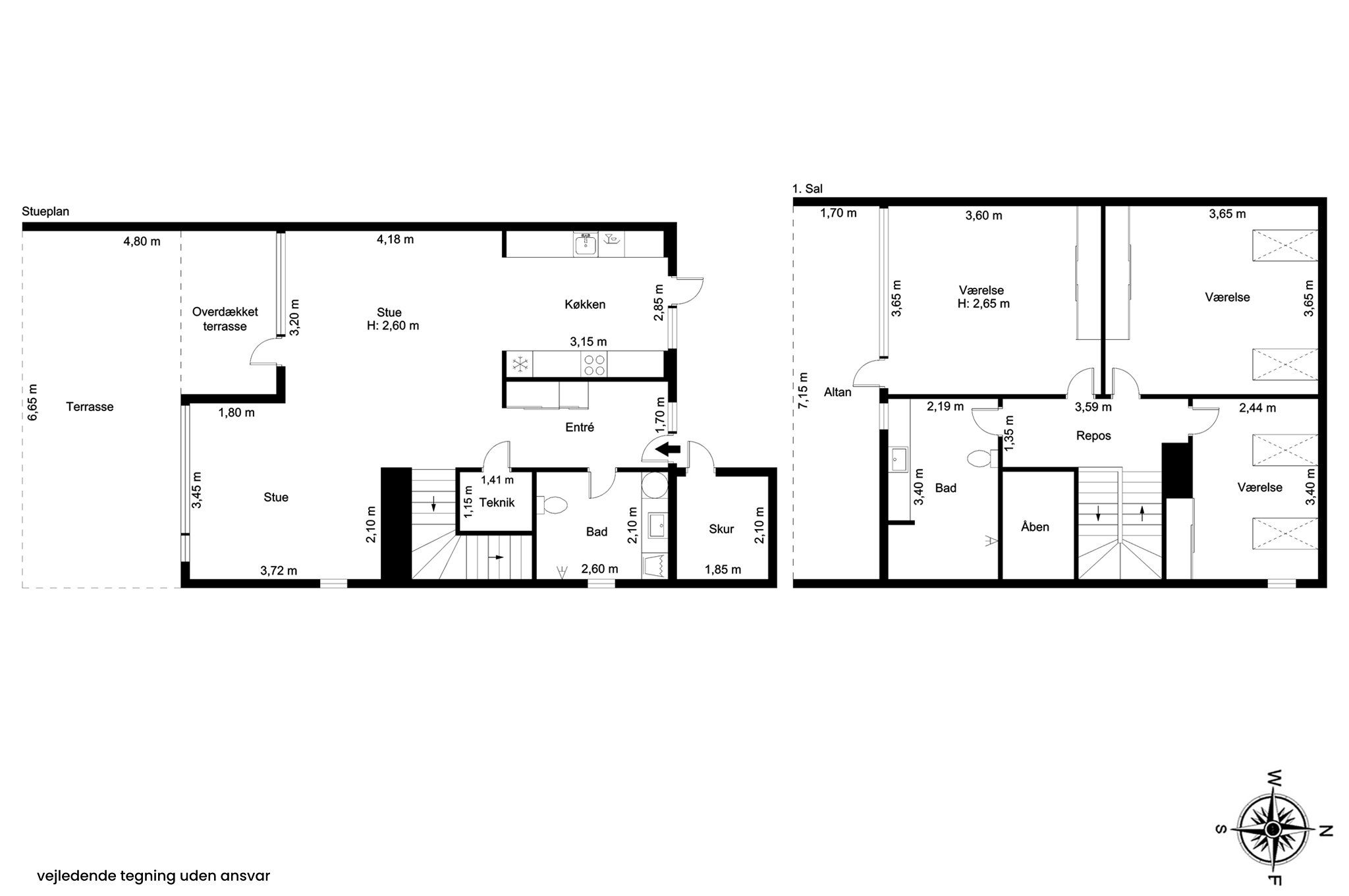Plantegninger billede af Klokkelyng 5, 2830 Virum