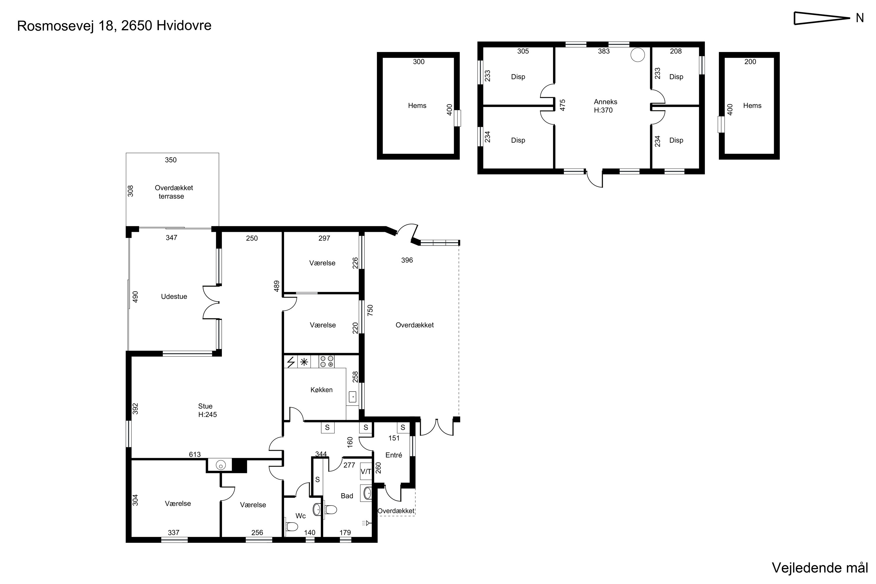 Plantegninger billede af Rosmosevej 18, 2650 Hvidovre