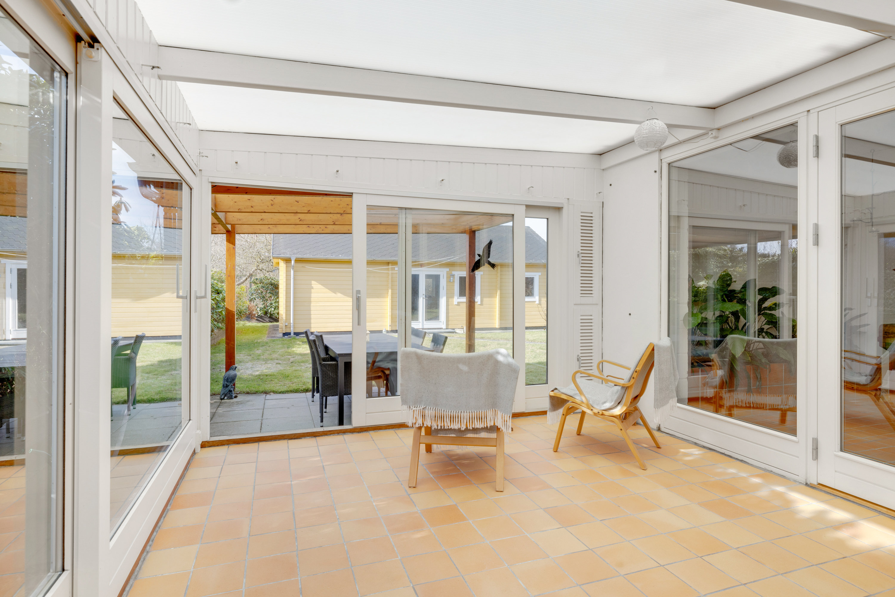 Fremhævet havestue billede i fuldskærmstilstand. Billede af Rosmosevej 18, 2650 Hvidovre