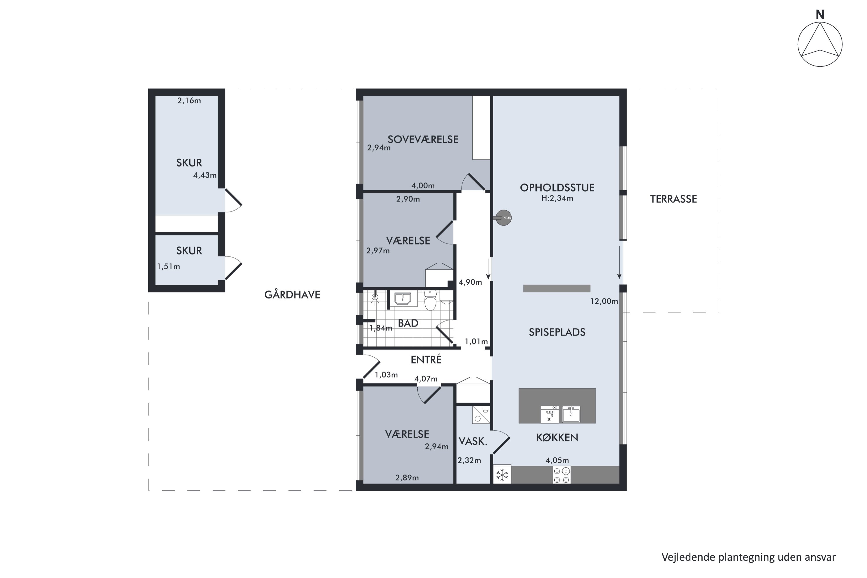Plantegninger billede af Jernalderen 4, Fløng, 2640 Hedehusene