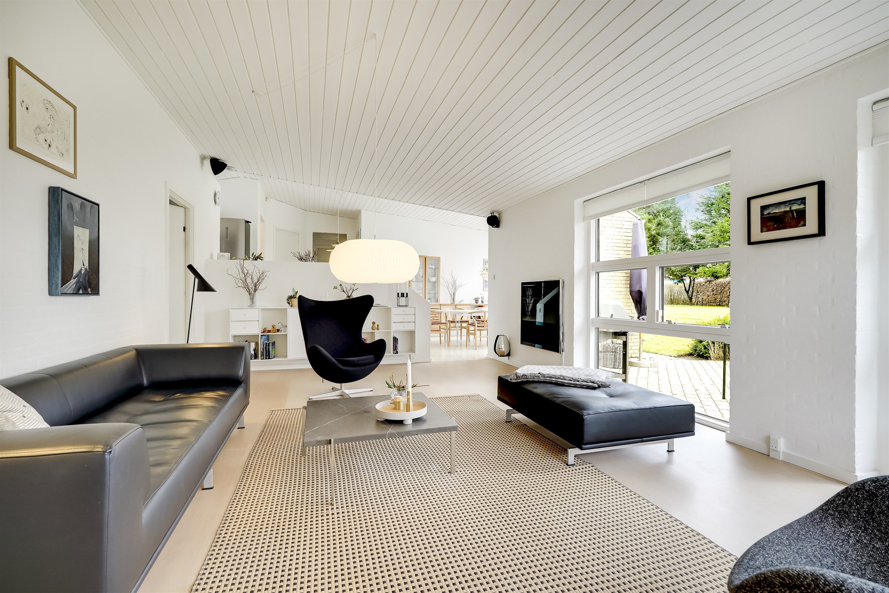 Fremhævet stue billede i fuldskærmstilstand. Billede af Flintemarken 40, 7190 Billund