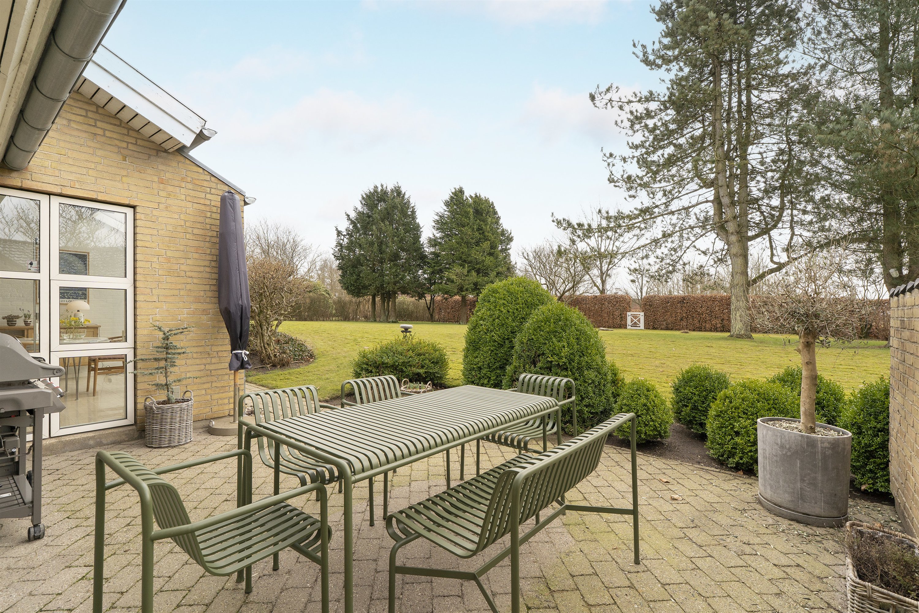 Fremhævet terrasse billede i fuldskærmstilstand. Billede af Flintemarken 40, 7190 Billund