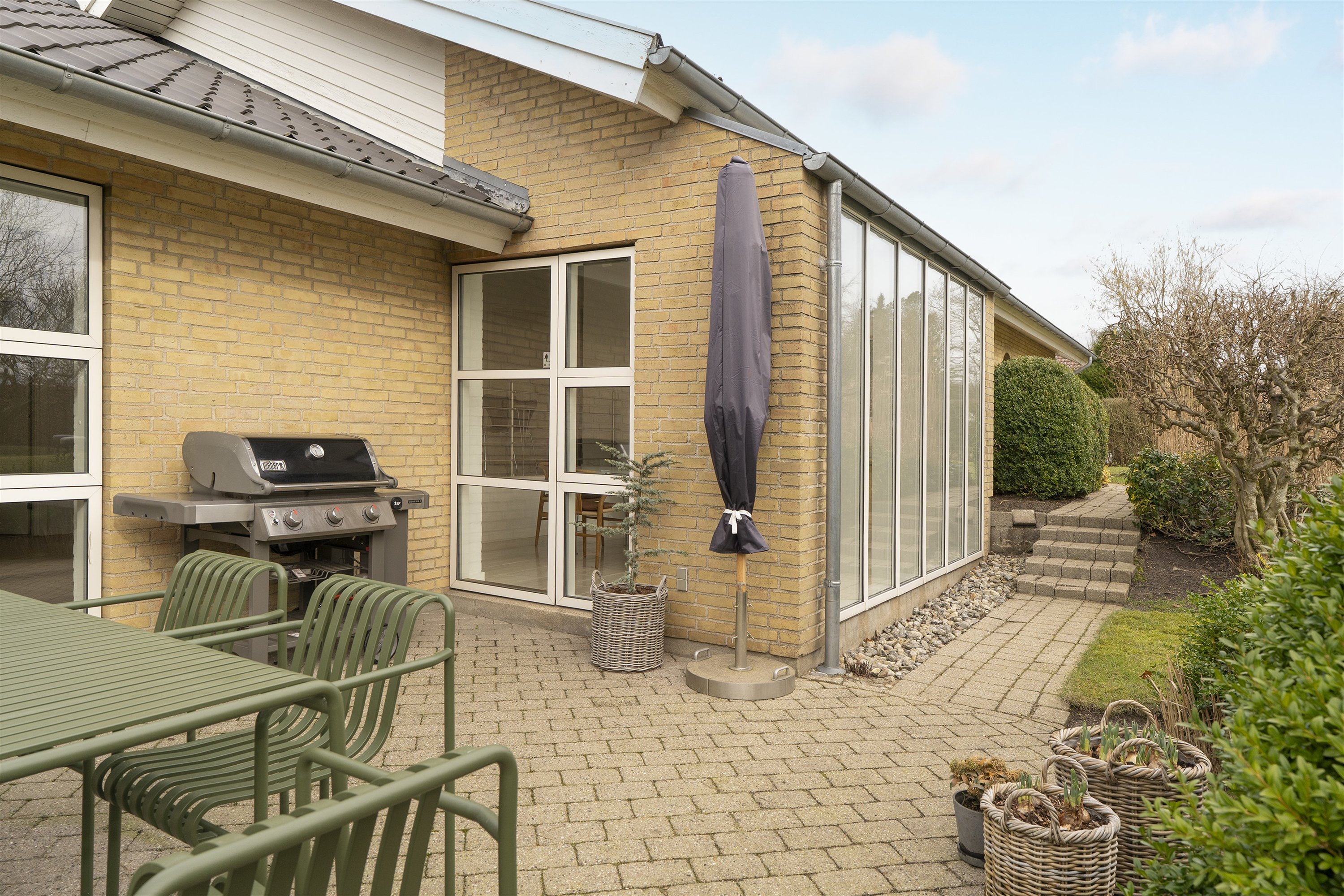 Fremhævet terrasse billede i fuldskærmstilstand. Billede af Flintemarken 40, 7190 Billund