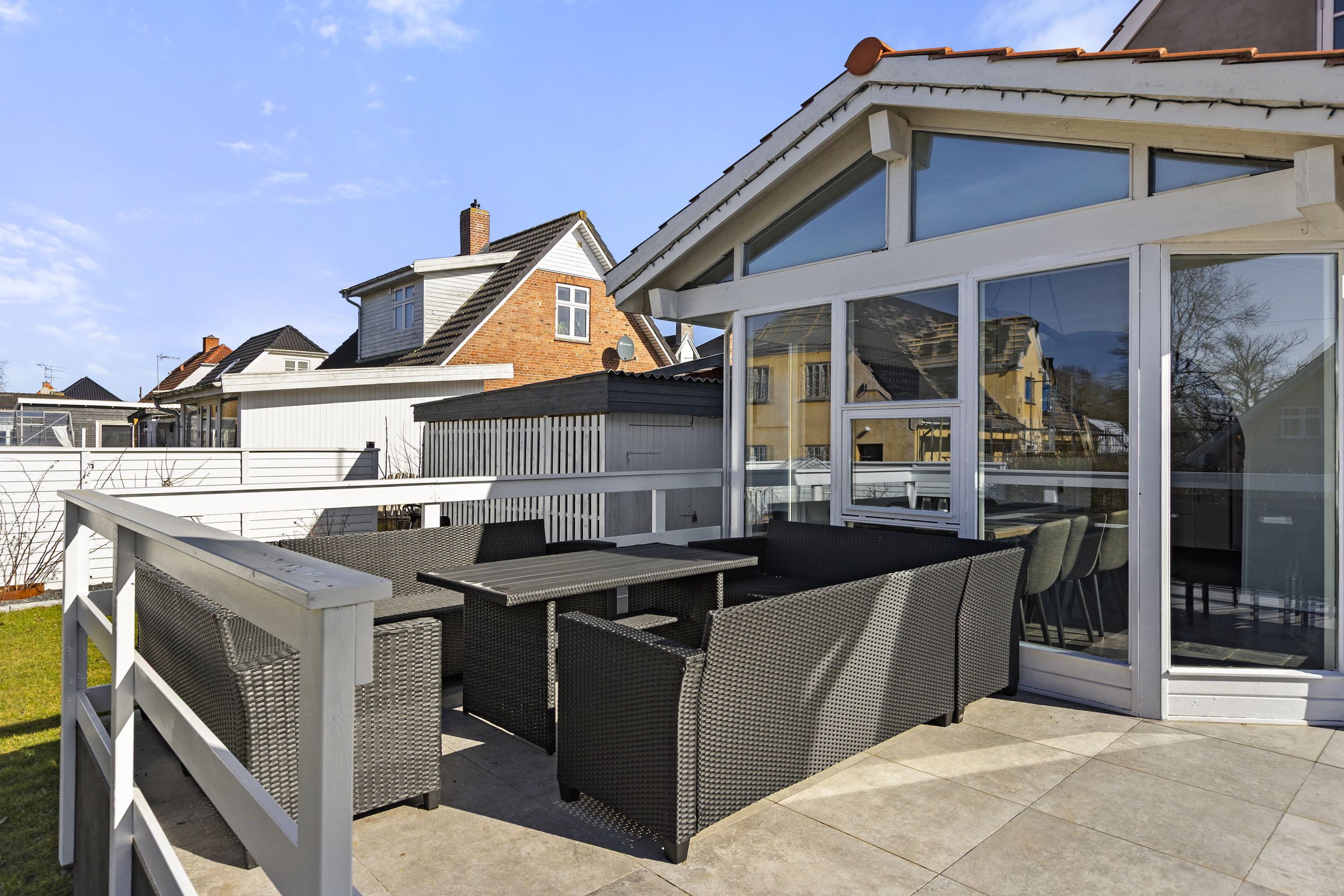 Fremhævet terrasse billede i fuldskærmstilstand. Billede af Nyvej 30, 4050 Skibby