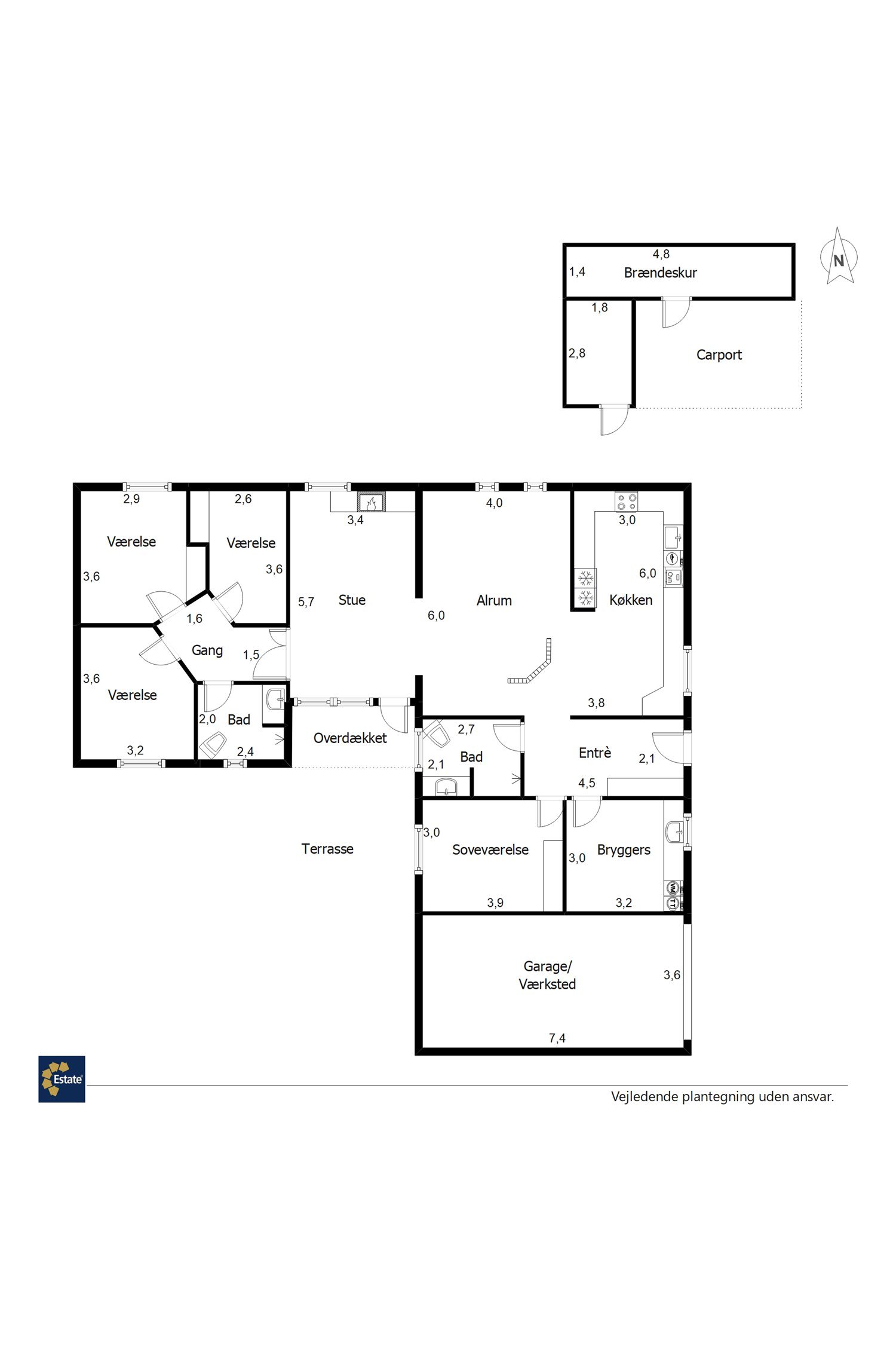 Plantegninger billede af Mølleparken 366, 7190 Billund
