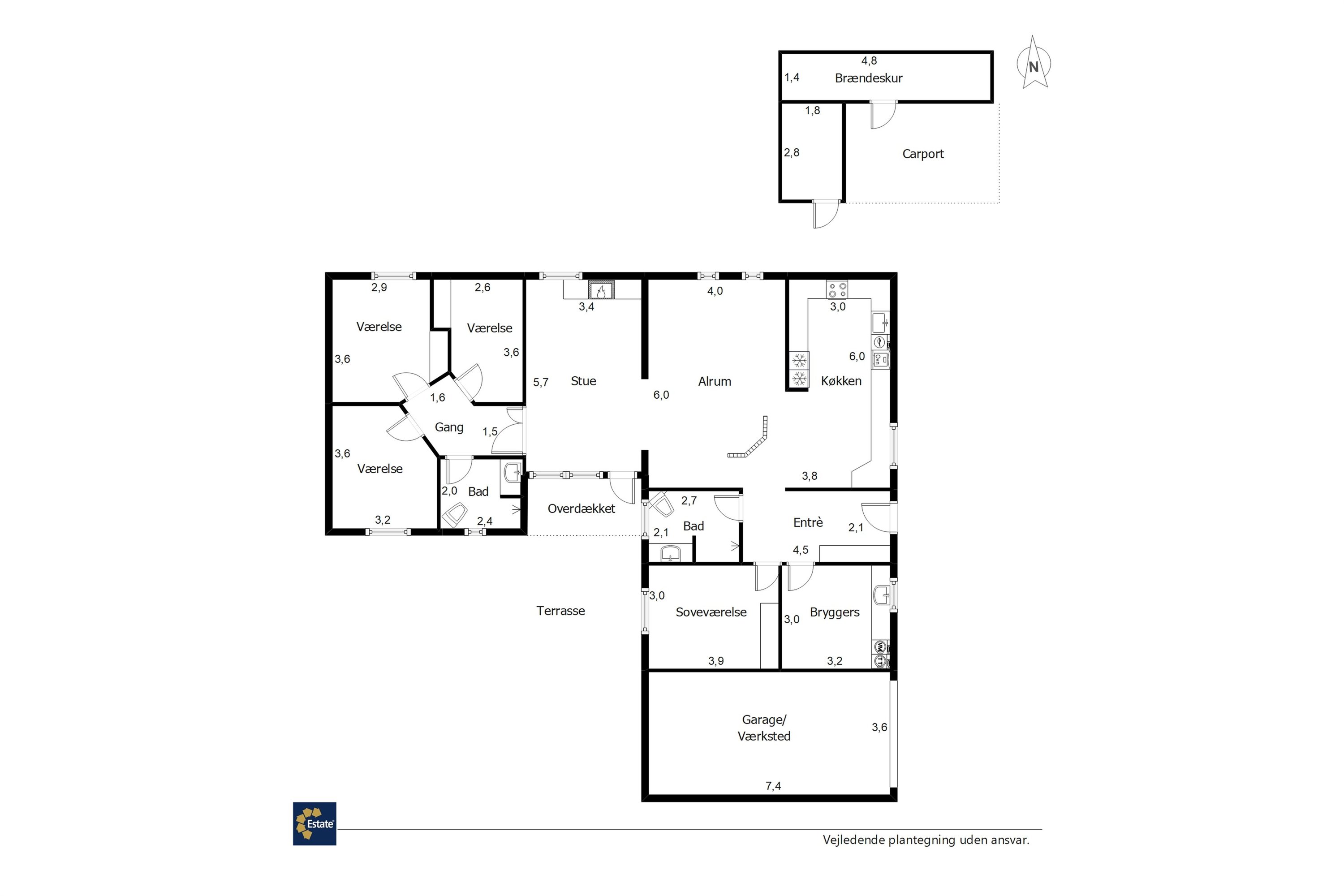 Plantegninger billede af Mølleparken 366, 7190 Billund