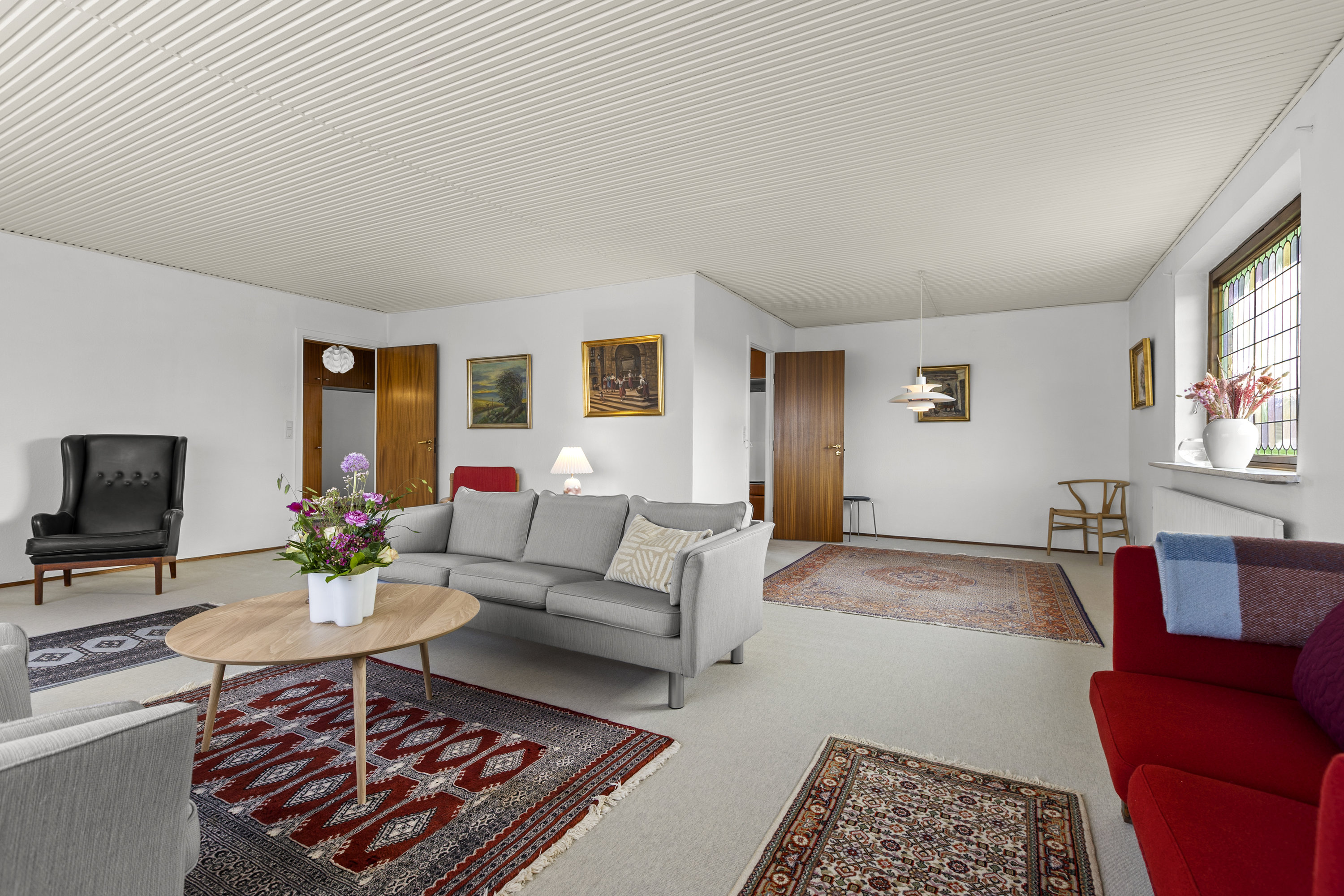 Fremhævet stue billede i fuldskærmstilstand. Billede af Tværstenen 27, 4281 Gørlev