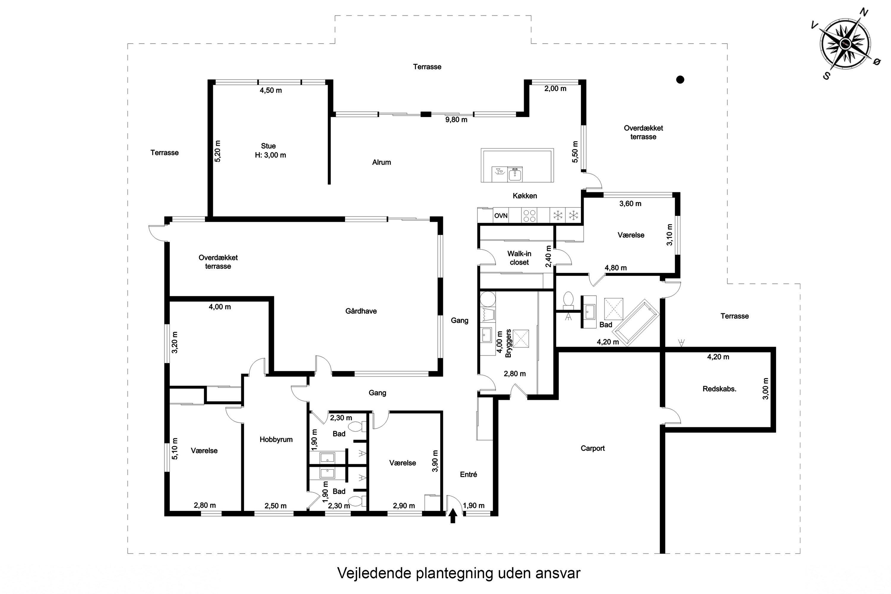 Plantegninger billede af Troensevej 3, Tåsinge, 5700 Svendborg