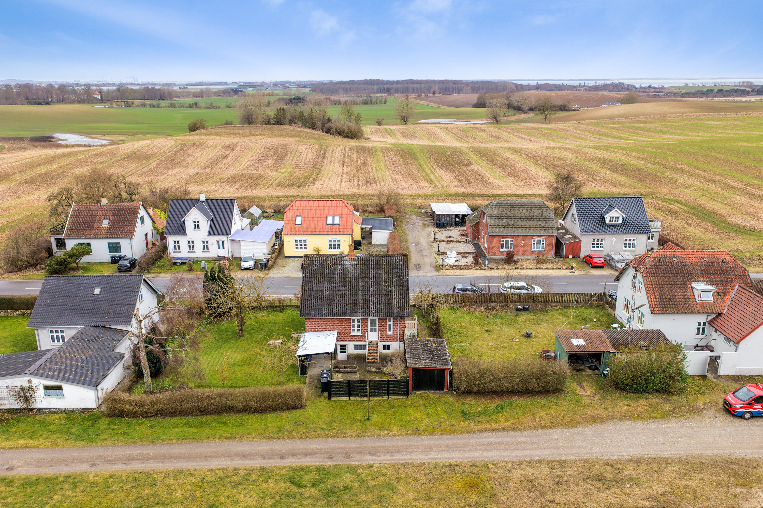 Fremhævet luftfoto billede i fuldskærmstilstand. Billede af Fynshovedvej 514, 5390 Martofte